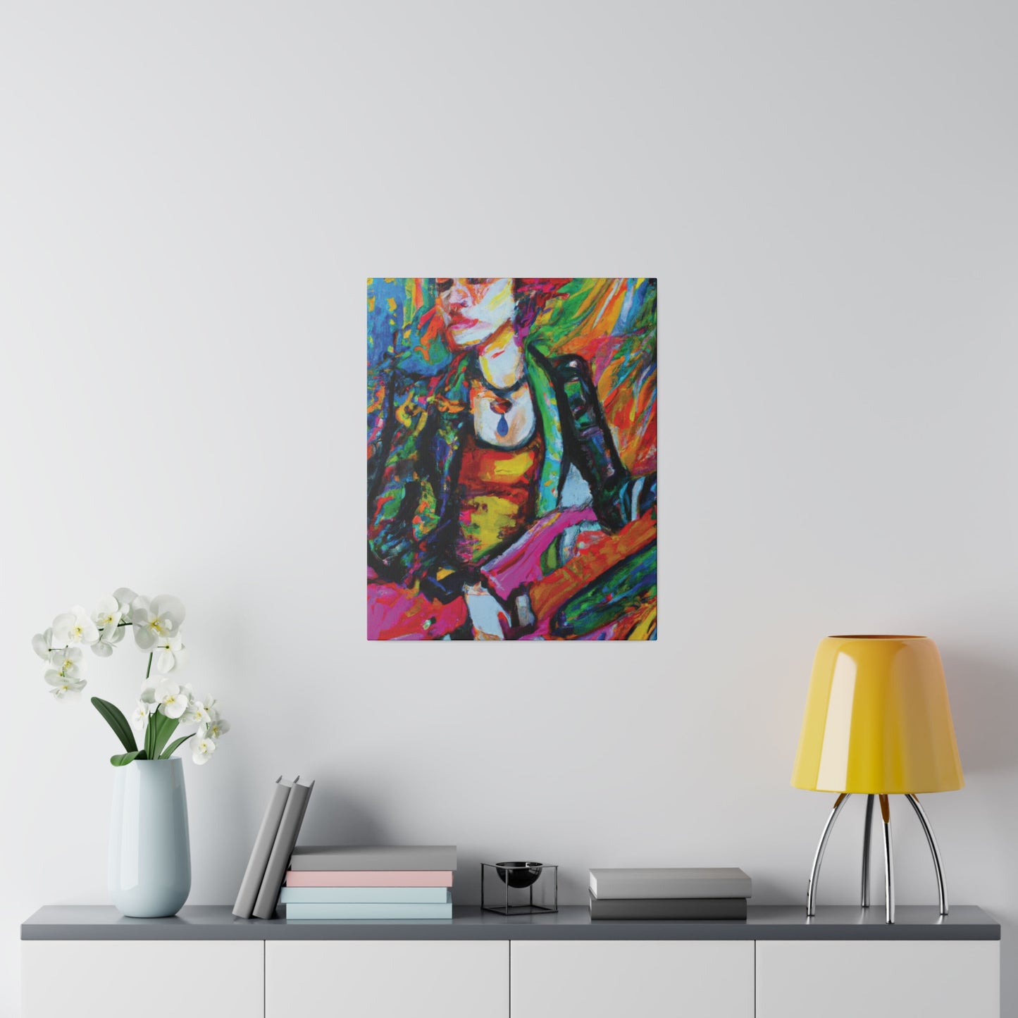 8293B - Rockstar Oil Painting Style Print | Poster | Home Decor | Wall Art | Music Art | Canvas