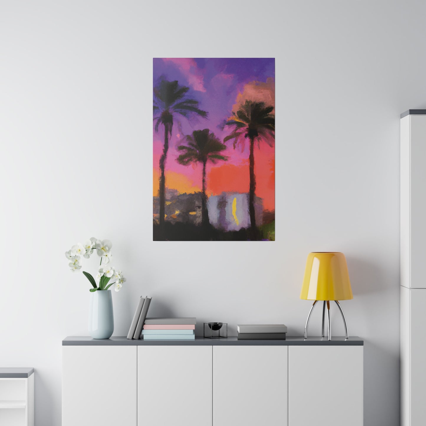 722V - Miami Beach Sunset Painting Print | Miami | Beach | Sunset | Poster | Home Decor | Wall Art | Canvas