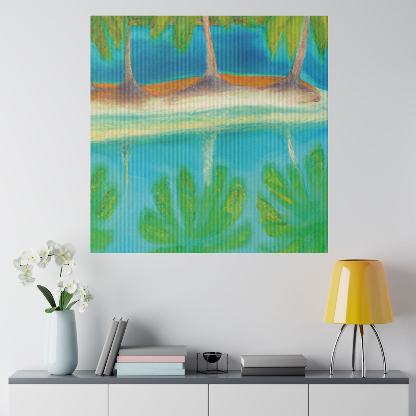3294K - Bahamas Ocean Painting Print | Bahamas | Ocean | Beach | Poster | Home Decor | Wall Art | Canvas