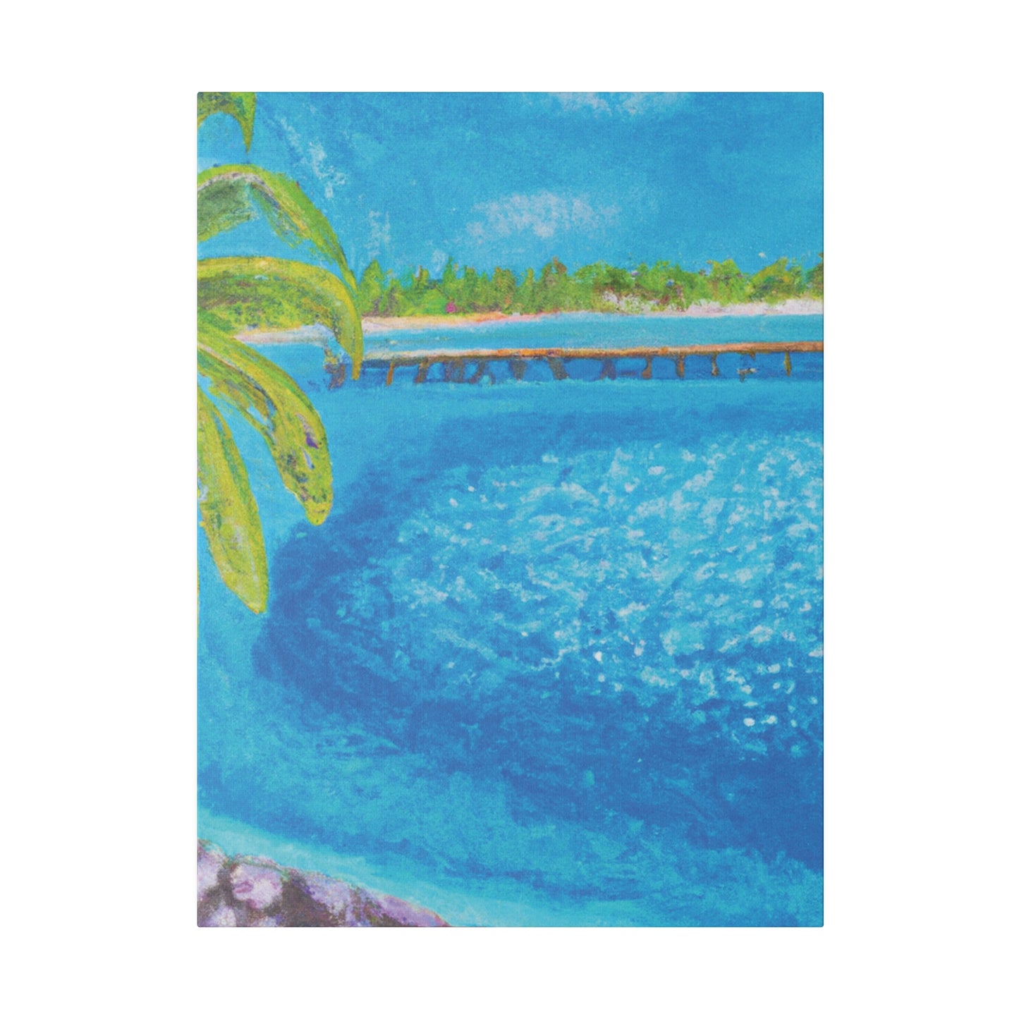 9462U - Bahamas Ocean Painting Print | Bahamas | Ocean | Beach | Poster | Home Decor | Wall Art | Canvas