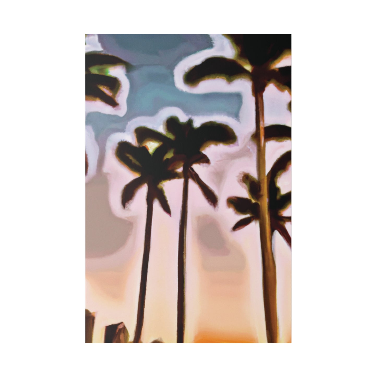 4828Q - Miami Beach Sunset Painting Print | Miami | Beach | Sunset | Poster | Home Decor | Wall Art | Canvas