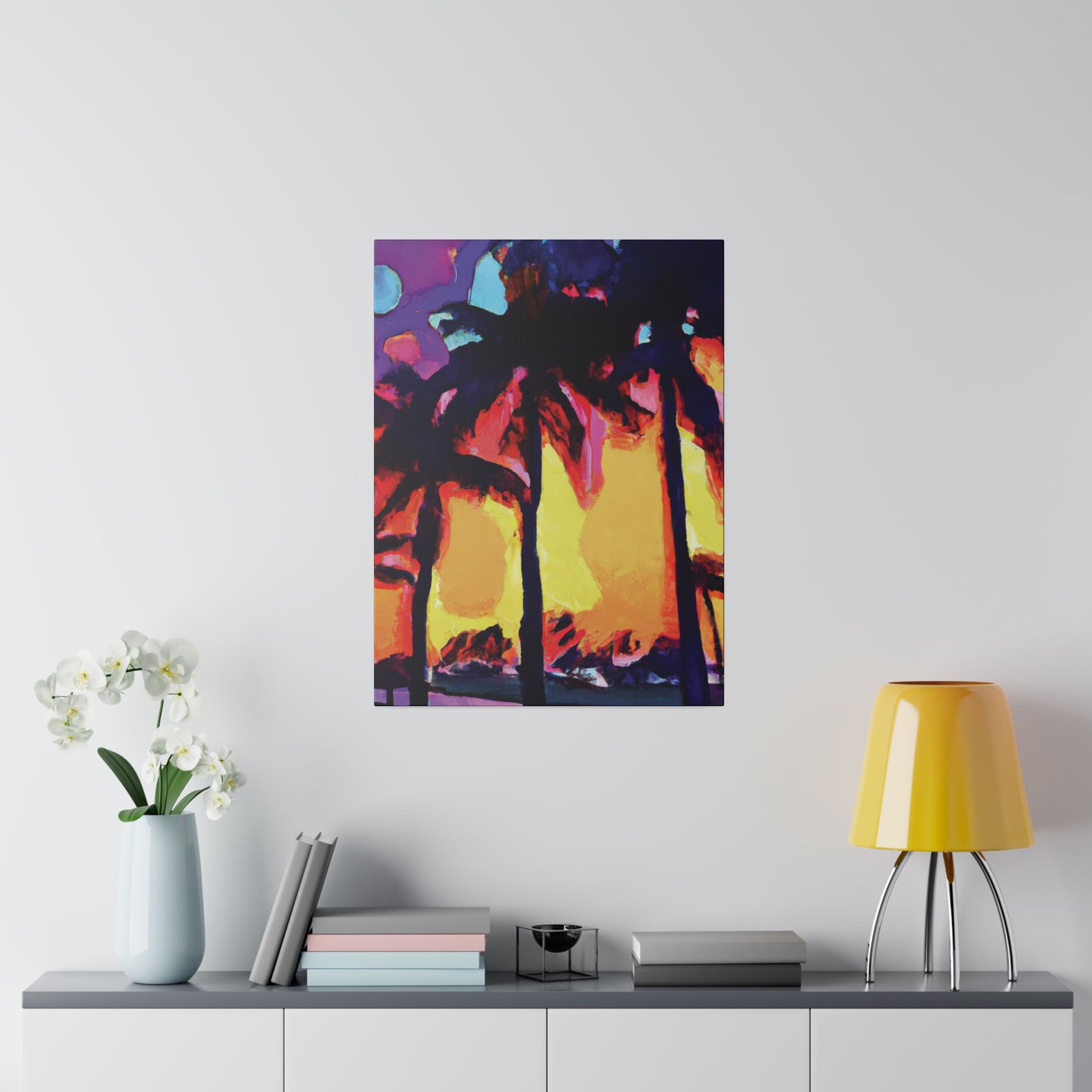 7278A - Miami Beach Sunset Painting Print | Miami | Beach | Sunset | Poster | Home Decor | Wall Art | Canvas