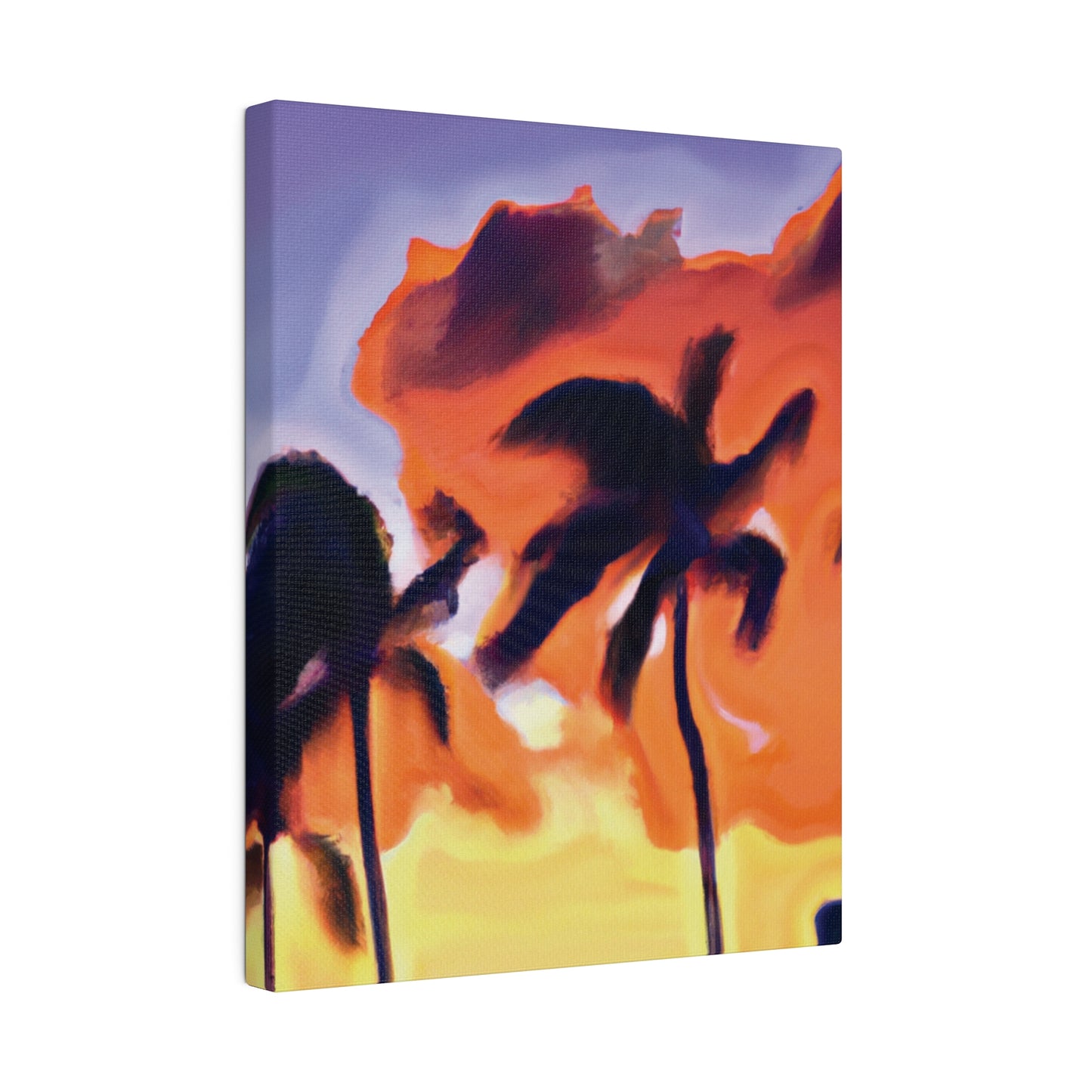 3415F - Miami Beach Sunset Painting Print | Miami | Beach | Sunset | Poster | Home Decor | Wall Art | Canvas