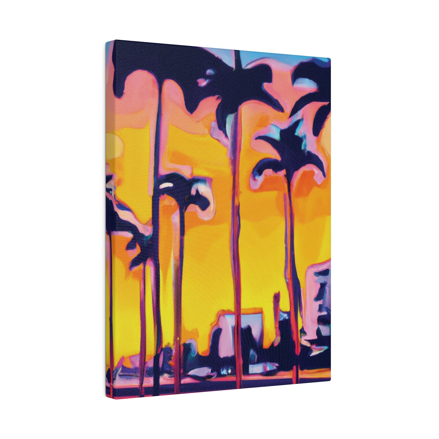 9692W - Miami Beach Sunset Painting Print | Miami | Beach | Sunset | Poster | Home Decor | Wall Art | Canvas