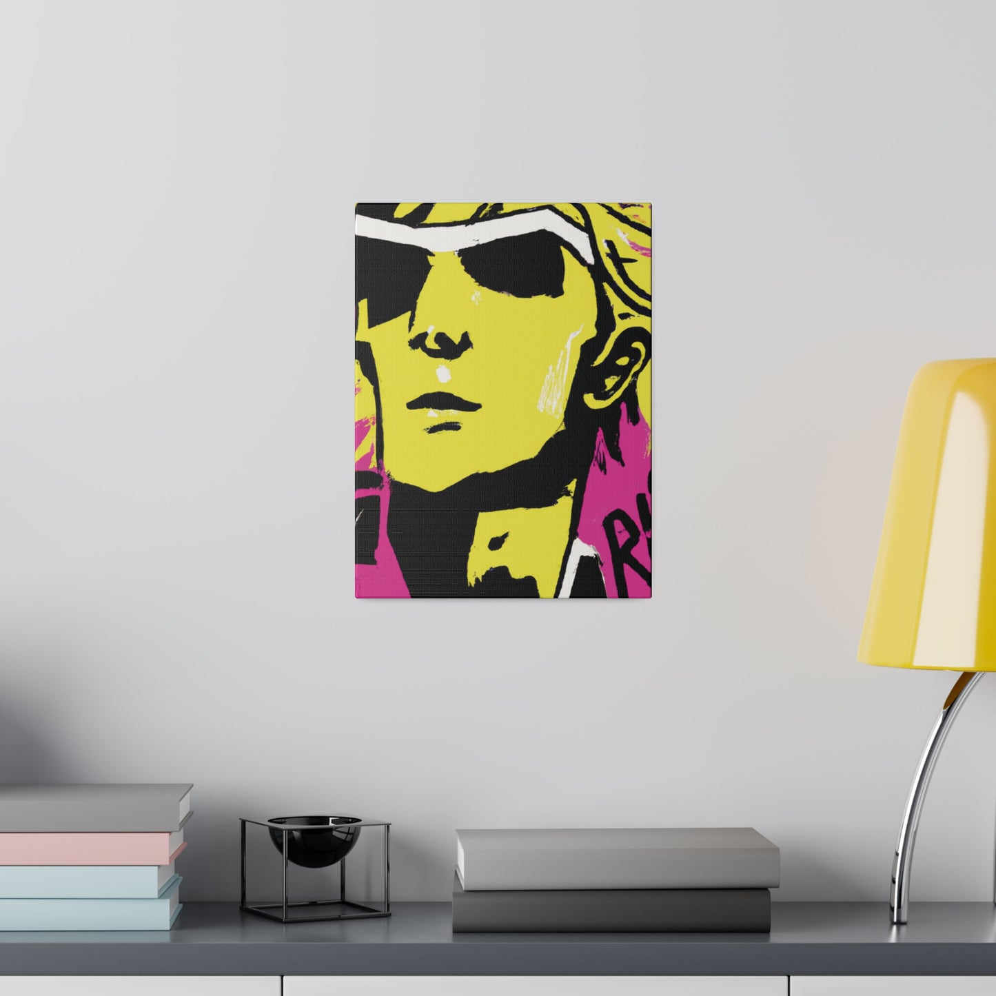 4794V - Rockstar Painting Print | Face | Abstract | Poster | Home Decor | Wall Art | Music Art | Canvas