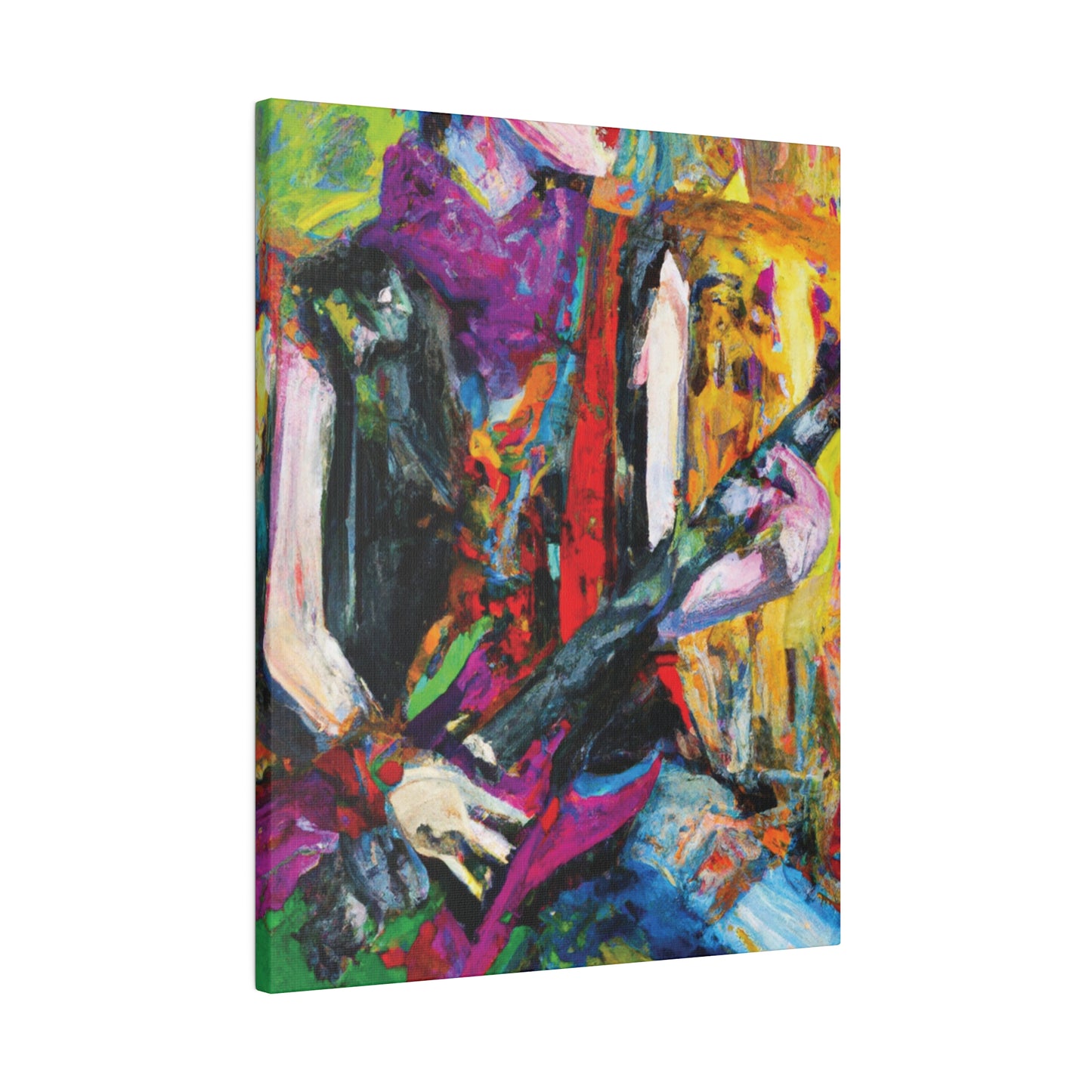 3088A - Rockstar Oil Painting Style Print | Poster | Home Decor | Wall Art | Music Art | Canvas