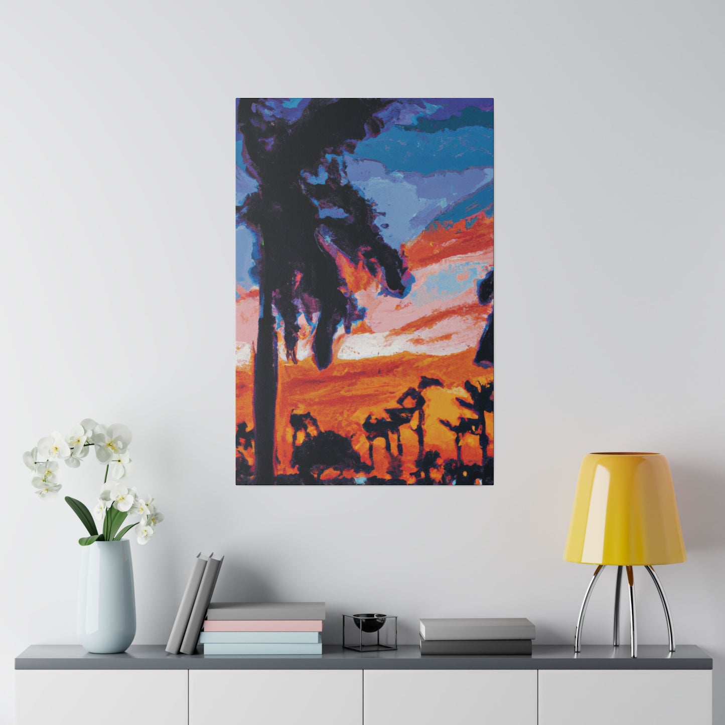 2761V - Miami Beach Sunset Painting Print | Miami | Beach | Sunset | Poster | Home Decor | Wall Art | Canvas