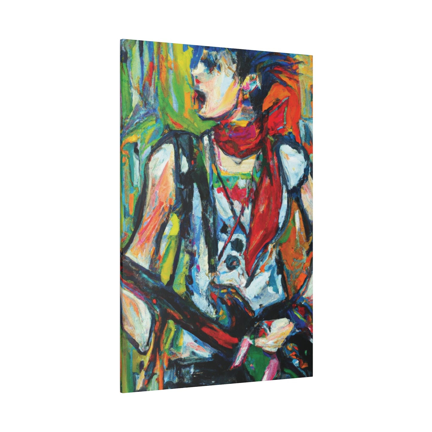 3713A - Rockstar Oil Painting Style Print | Poster | Home Decor | Wall Art | Music Art | Canvas
