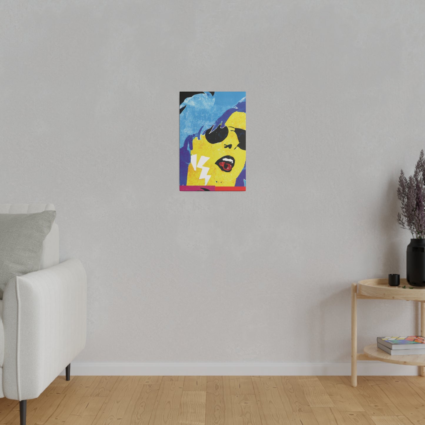 7517Q - Rockstar Painting Print | Face | Abstract | Poster | Home Decor | Wall Art | Music Art | Canvas