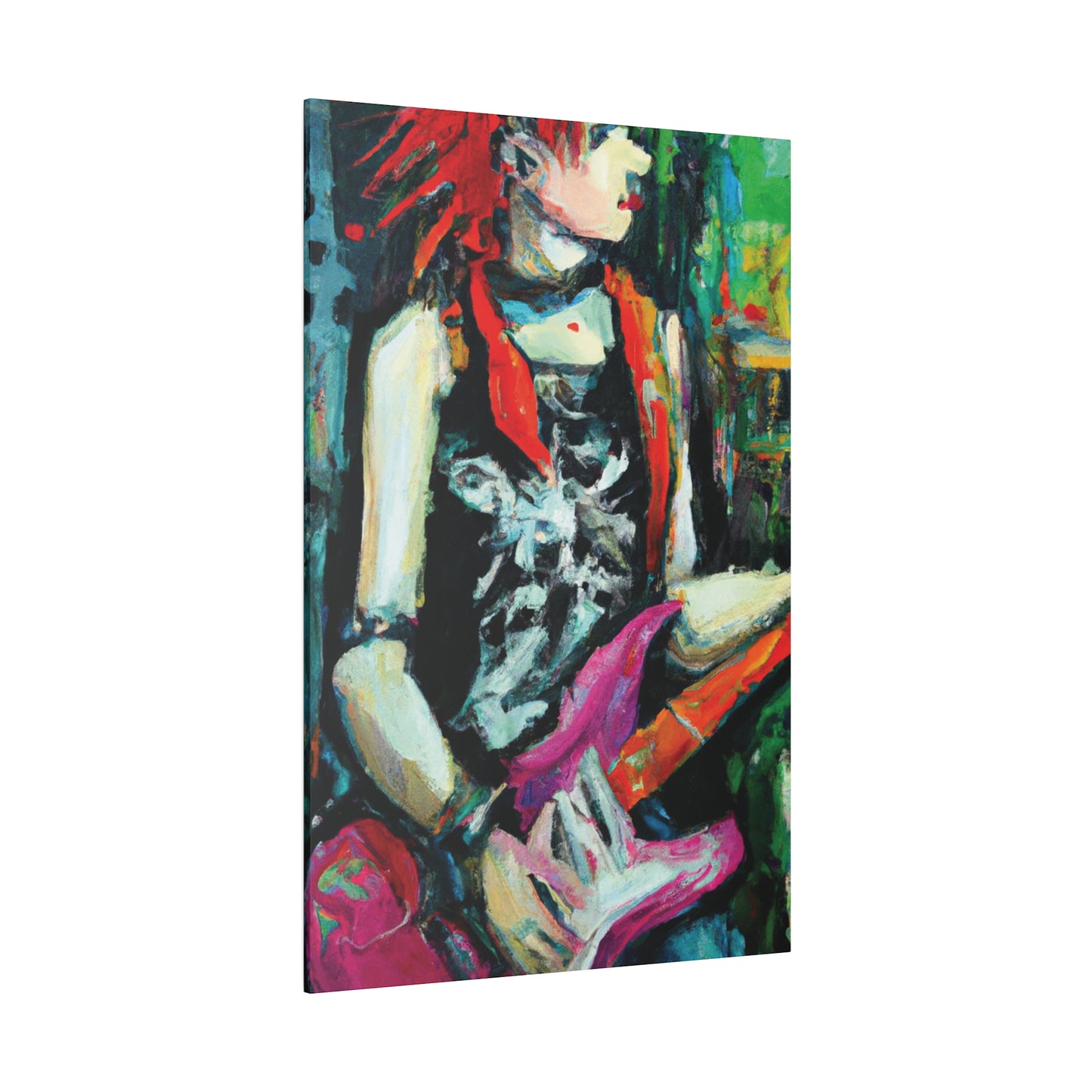 7134X - Rockstar Oil Painting Style Print | Poster | Home Decor | Wall Art | Music Art | Canvas