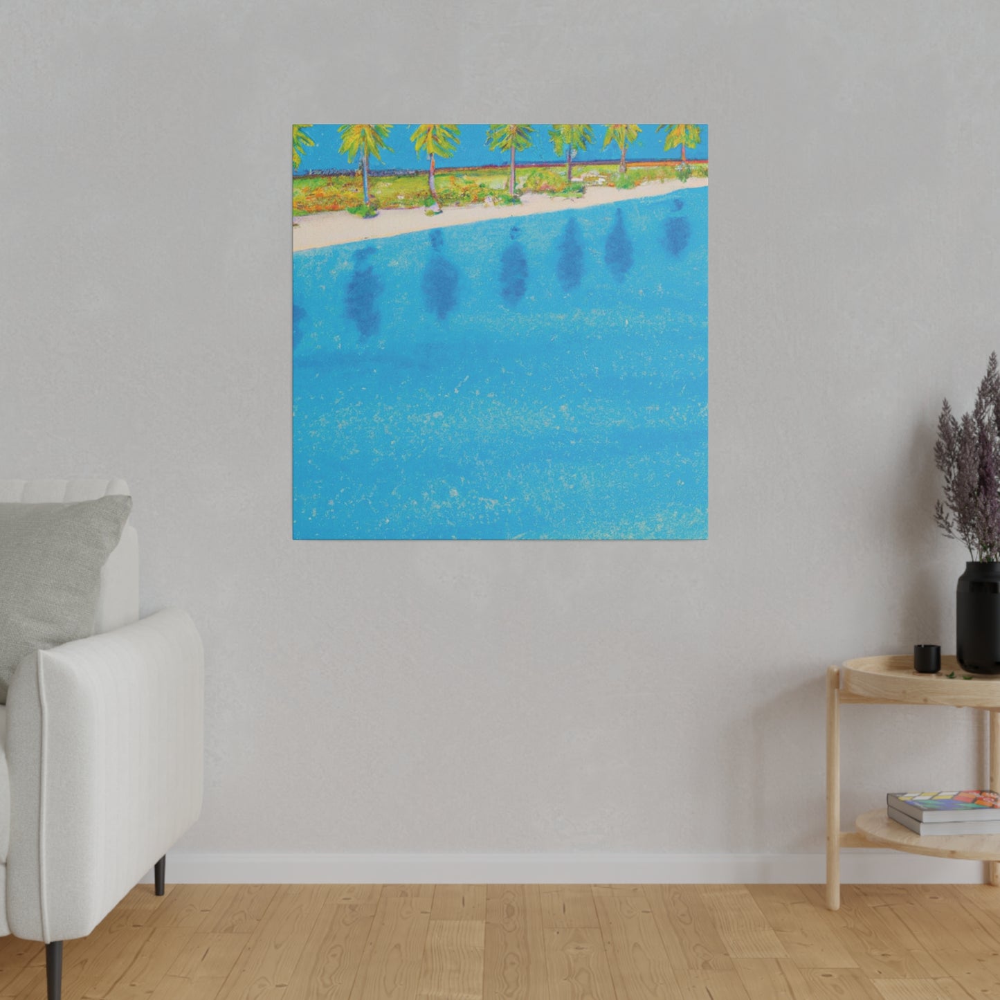 3877G - Bahamas Ocean Painting Print | Bahamas | Ocean | Beach | Poster | Home Decor | Wall Art | Canvas