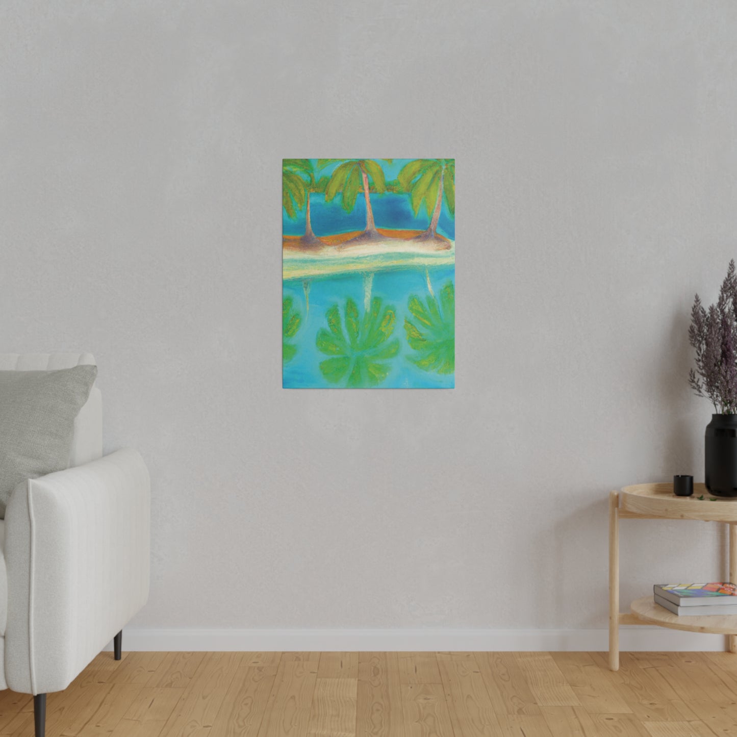 3294K - Bahamas Ocean Painting Print | Bahamas | Ocean | Beach | Poster | Home Decor | Wall Art | Canvas