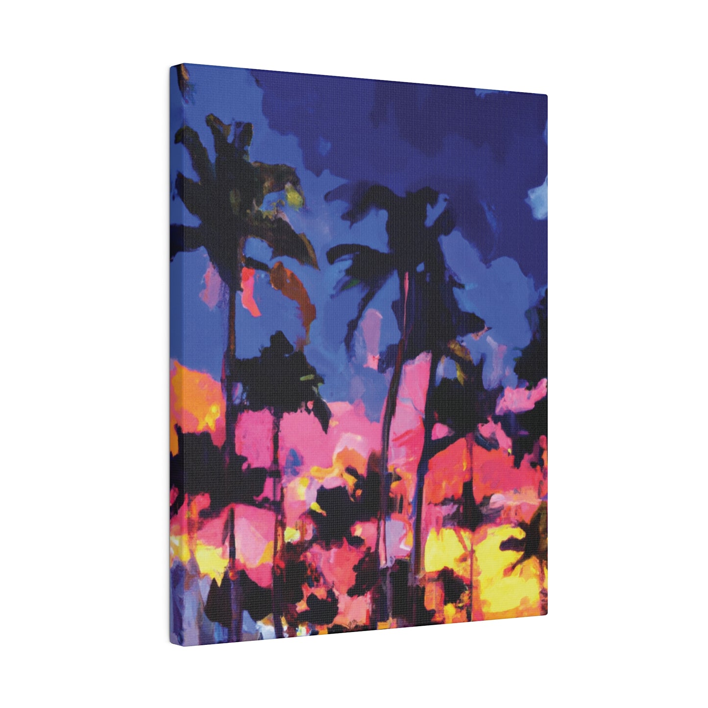 4397K - Miami Beach Sunset Painting Print | Miami | Beach | Sunset | Poster | Home Decor | Wall Art | Canvas