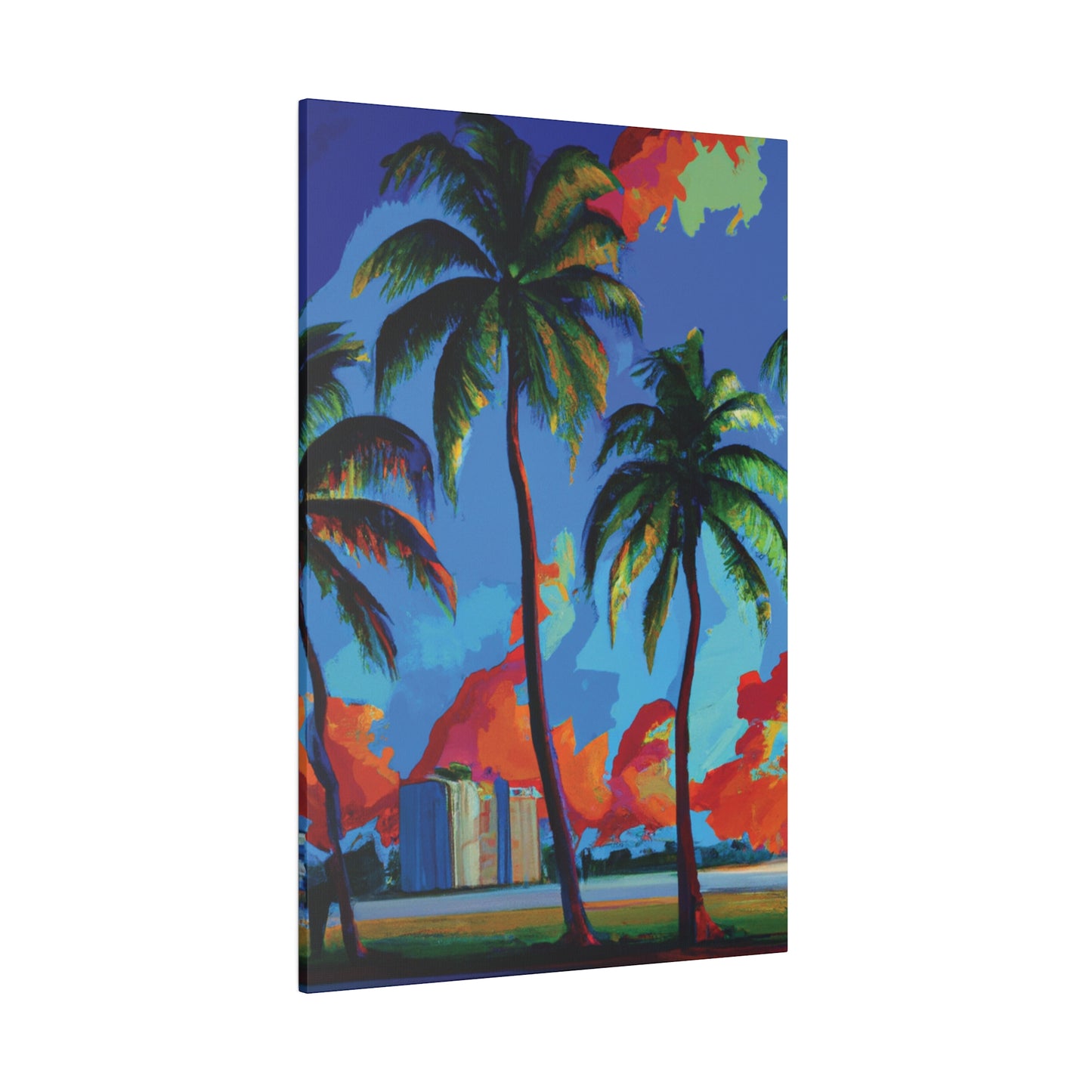 7382G - Miami Beach Sunset Painting Print | Miami | Beach | Sunset | Poster | Home Decor | Wall Art | Canvas