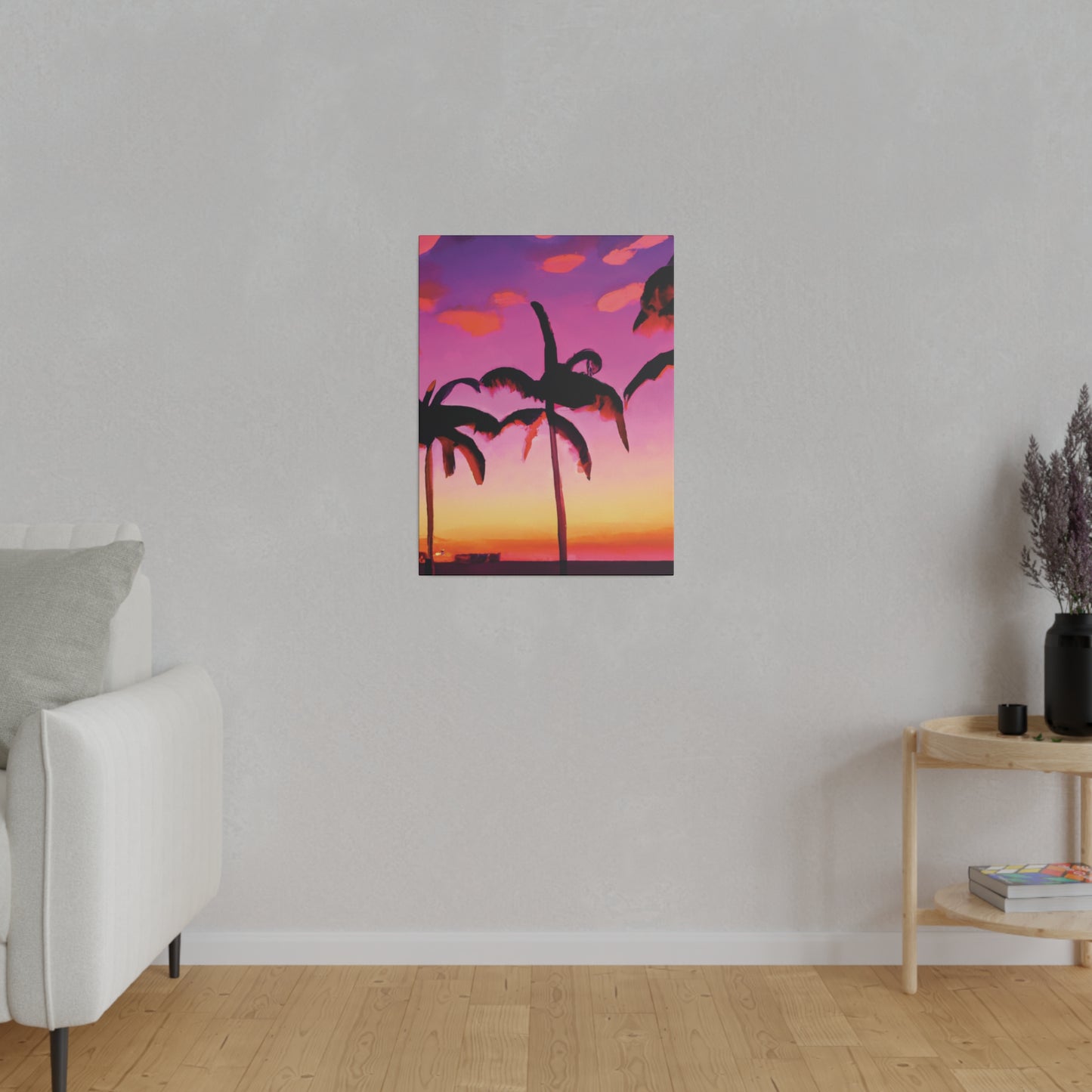 5426A - Miami Beach Sunset Painting Print | Miami | Beach | Sunset | Poster | Home Decor | Wall Art | Canvas