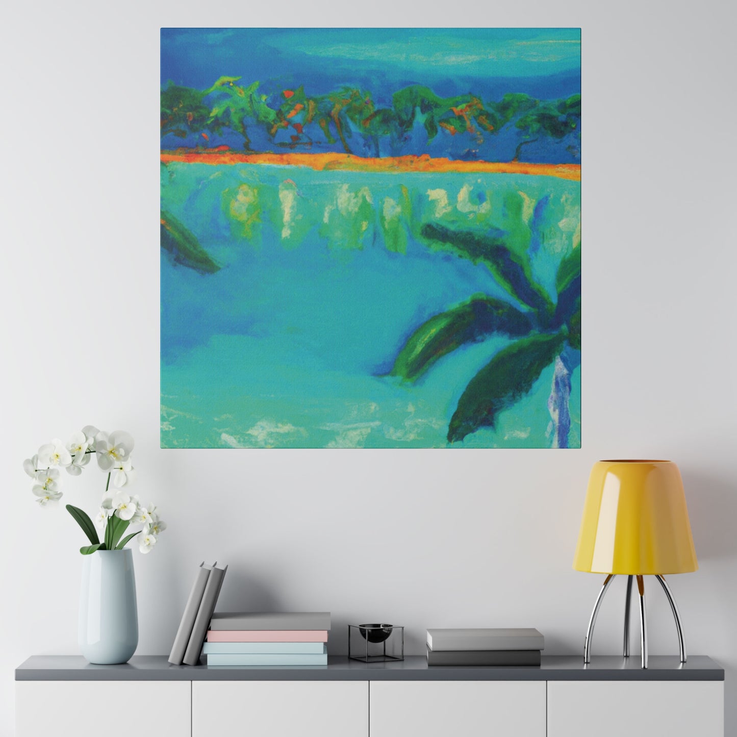 3784F - Bahamas Ocean Painting Print | Bahamas | Ocean | Beach | Poster | Home Decor | Wall Art | Canvas