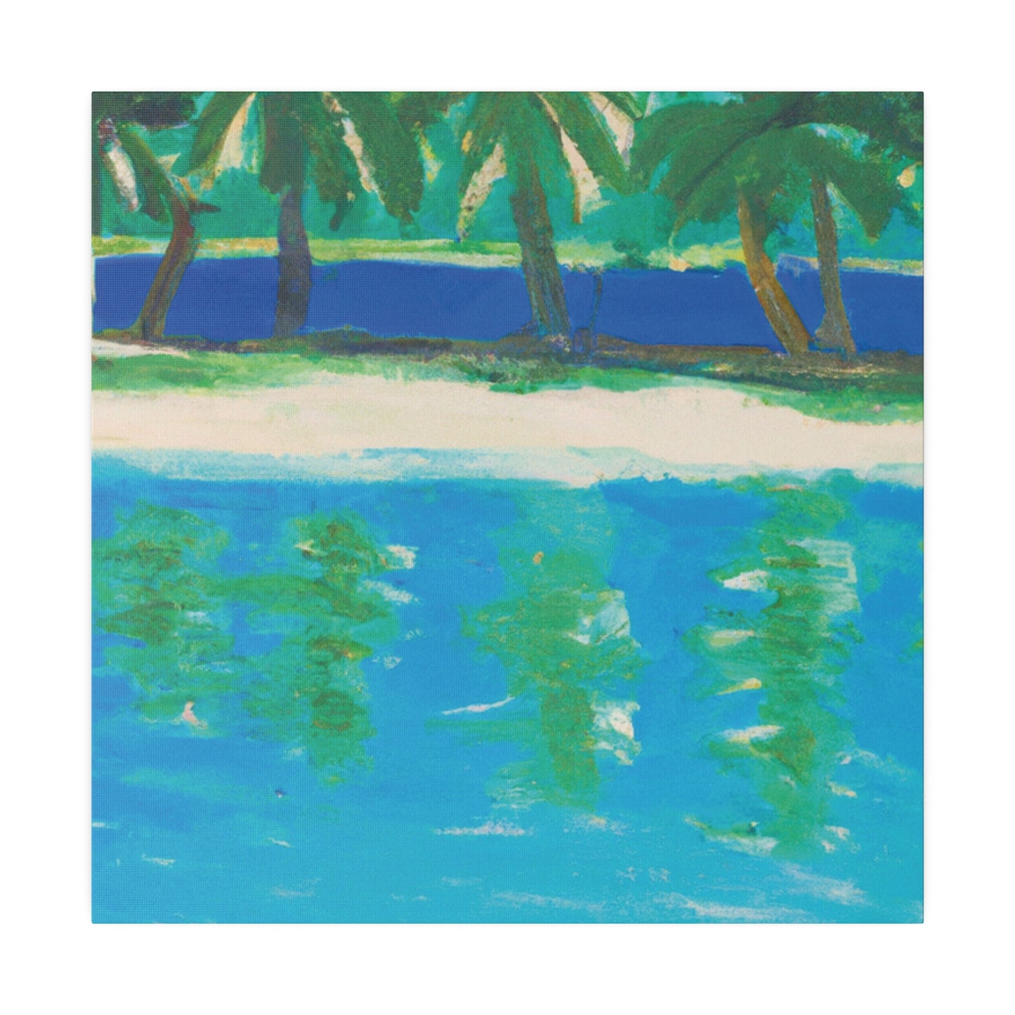 4129L - Bahamas Ocean Painting Print | Bahamas | Ocean | Beach | Poster | Home Decor | Wall Art | Canvas