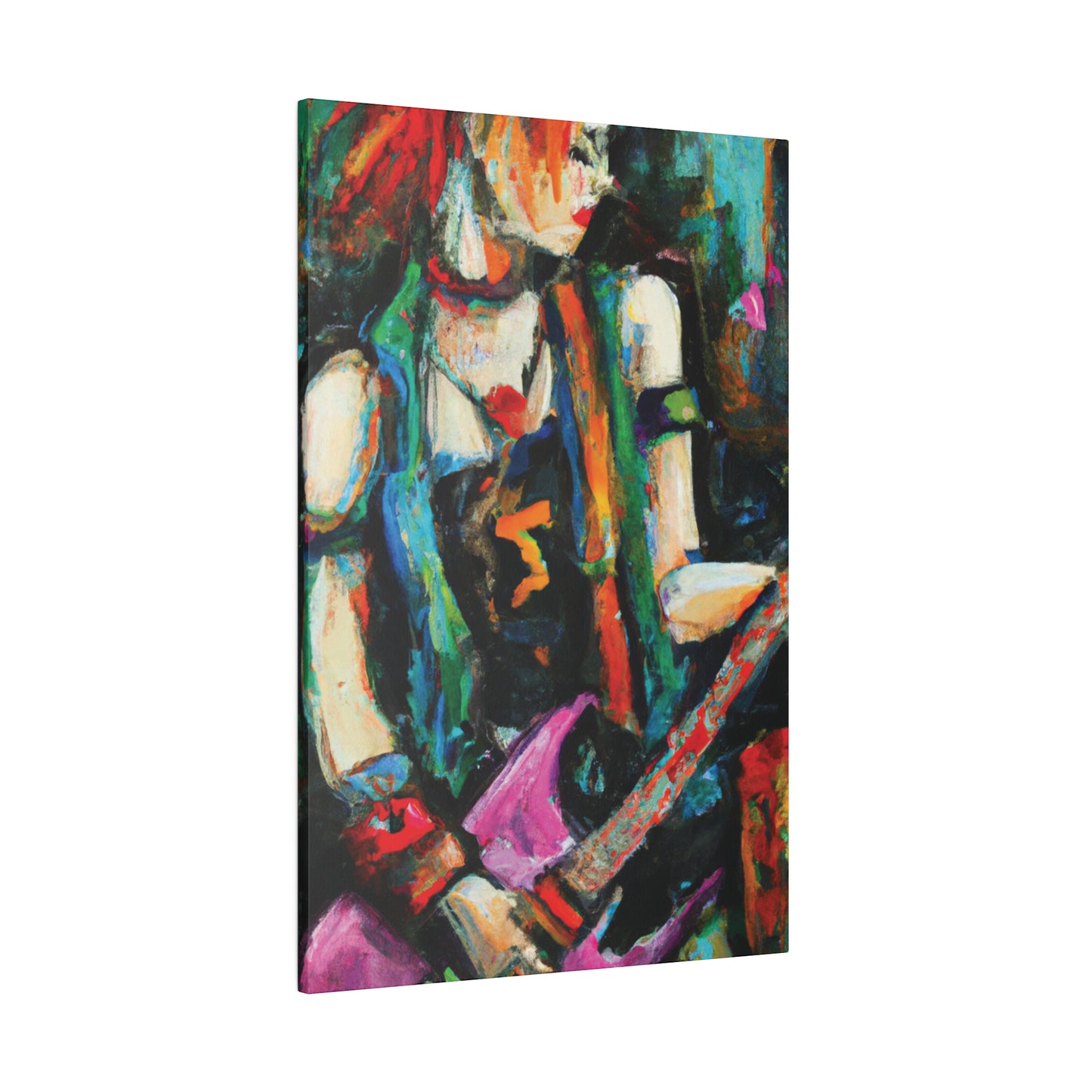 2705X - Rockstar Oil Painting Style Print | Poster | Home Decor | Wall Art | Music Art | Canvas