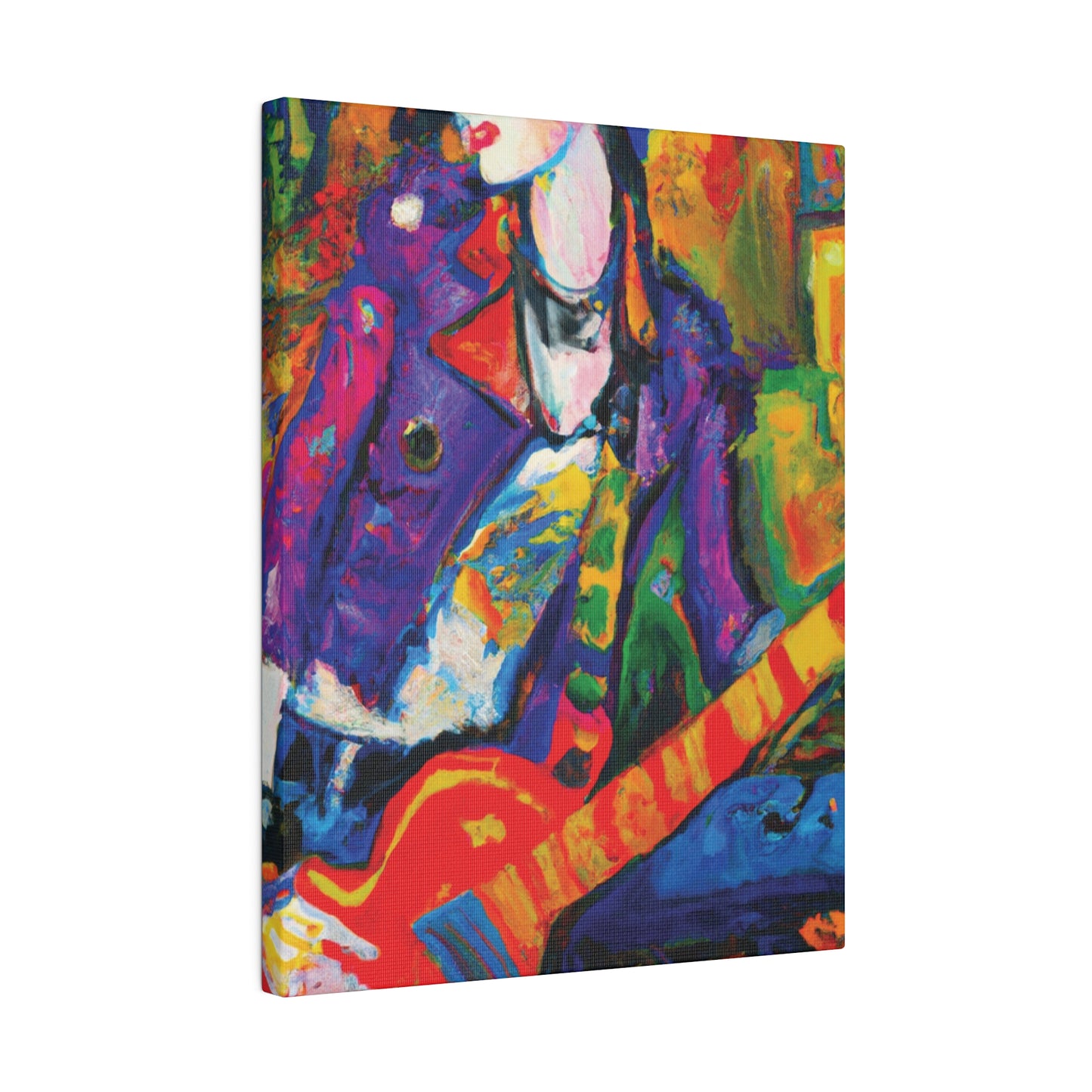 7368Q - Rockstar Oil Painting Style Print | Poster | Home Decor | Wall Art | Music Art | Canvas