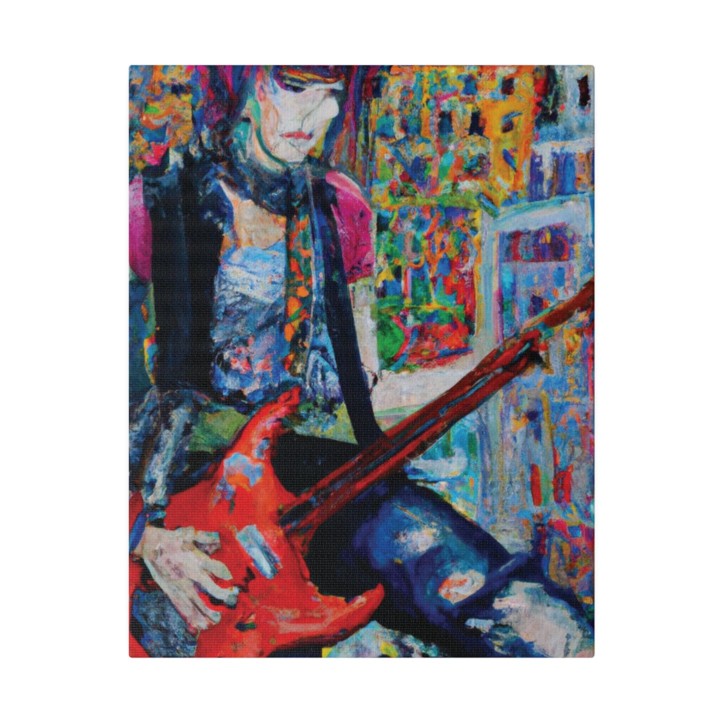 7661H - Rockstar Oil Painting Style Print | Poster | Home Decor | Wall Art | Music Art | Canvas