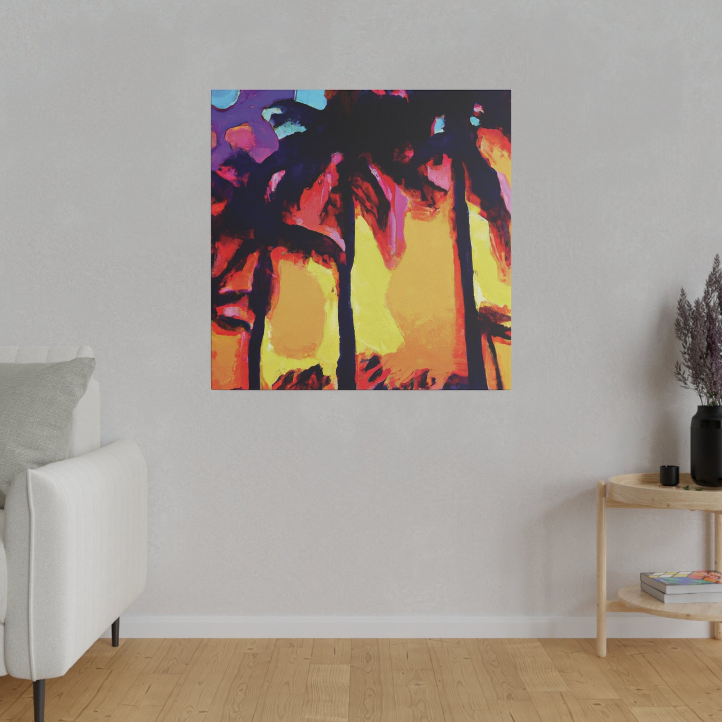 7278A - Miami Beach Sunset Painting Print | Miami | Beach | Sunset | Poster | Home Decor | Wall Art | Canvas