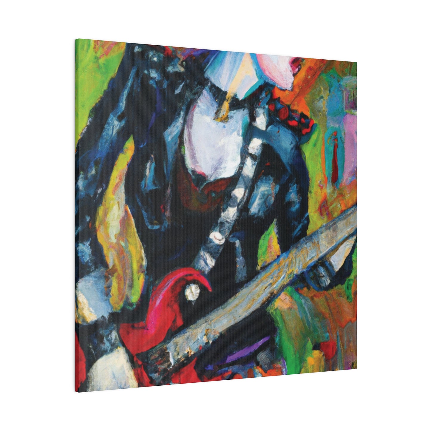 3315A - Rockstar Oil Painting Style Print | Poster | Home Decor | Wall Art | Music Art | Canvas