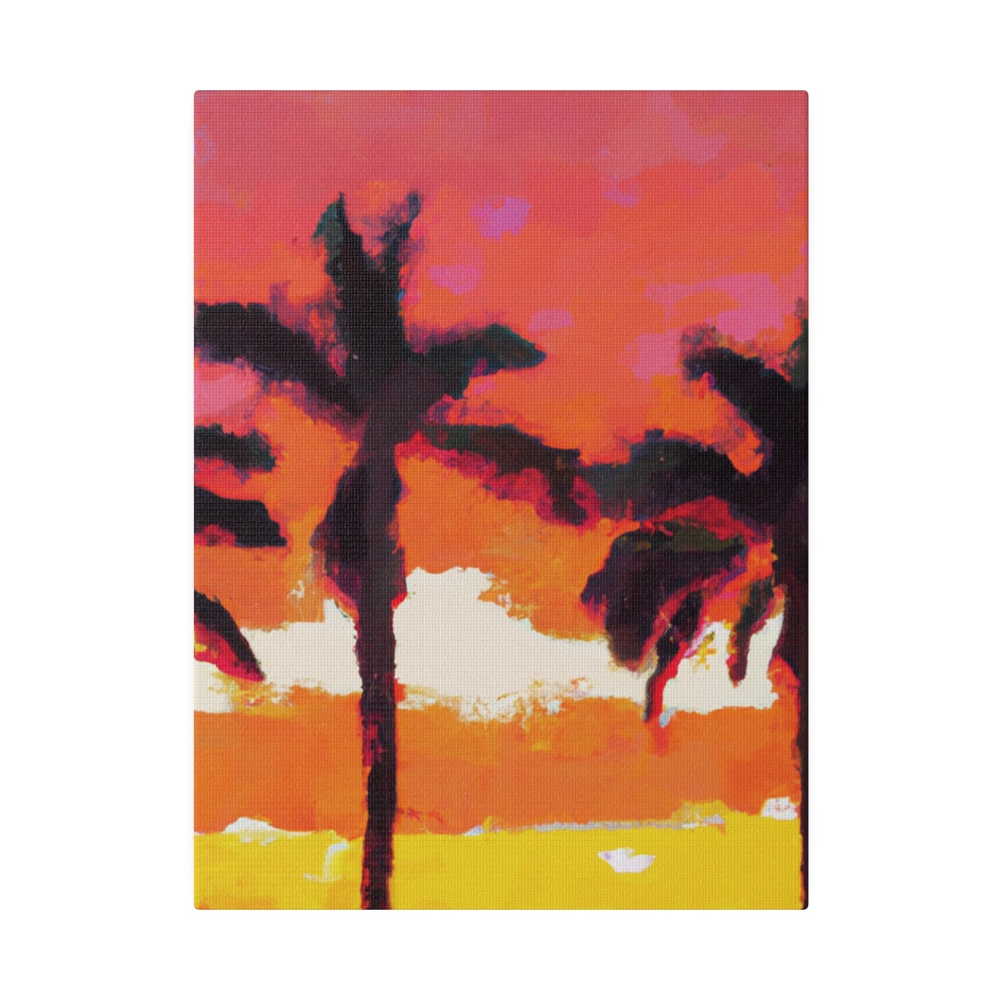 9356P - Miami Beach Sunset Painting Print | Miami | Beach | Sunset | Poster | Home Decor | Wall Art | Canvas