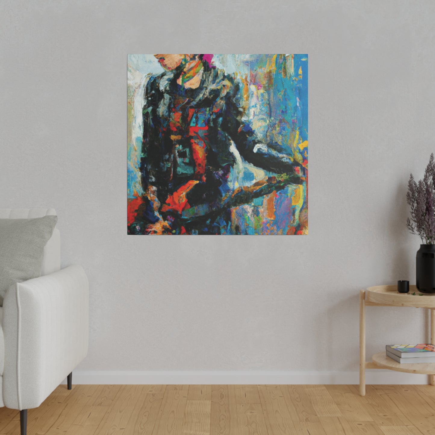 5258U - Rockstar Oil Painting Style Print | Poster | Home Decor | Wall Art | Music Art | Canvas