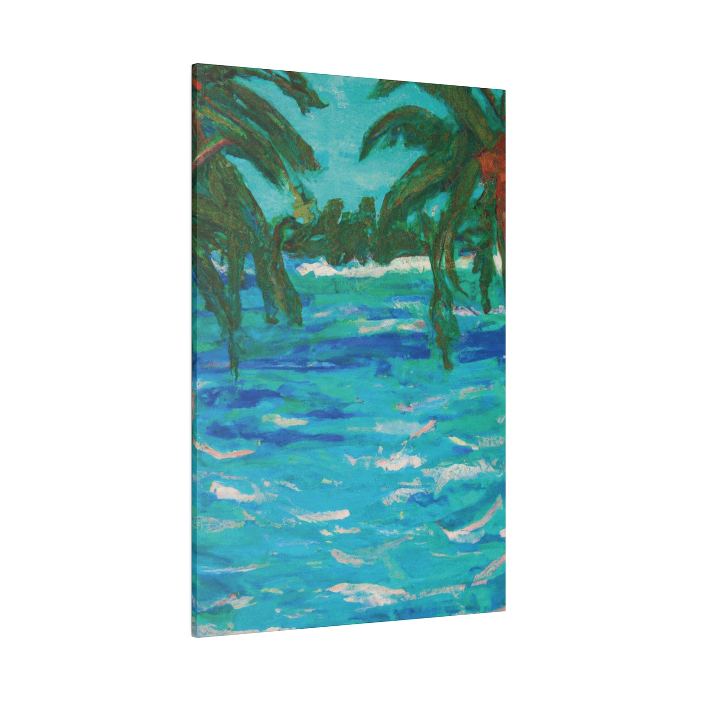 7482U - Bahamas Ocean Painting Print | Bahamas | Ocean | Beach | Poster | Home Decor | Wall Art | Canvas