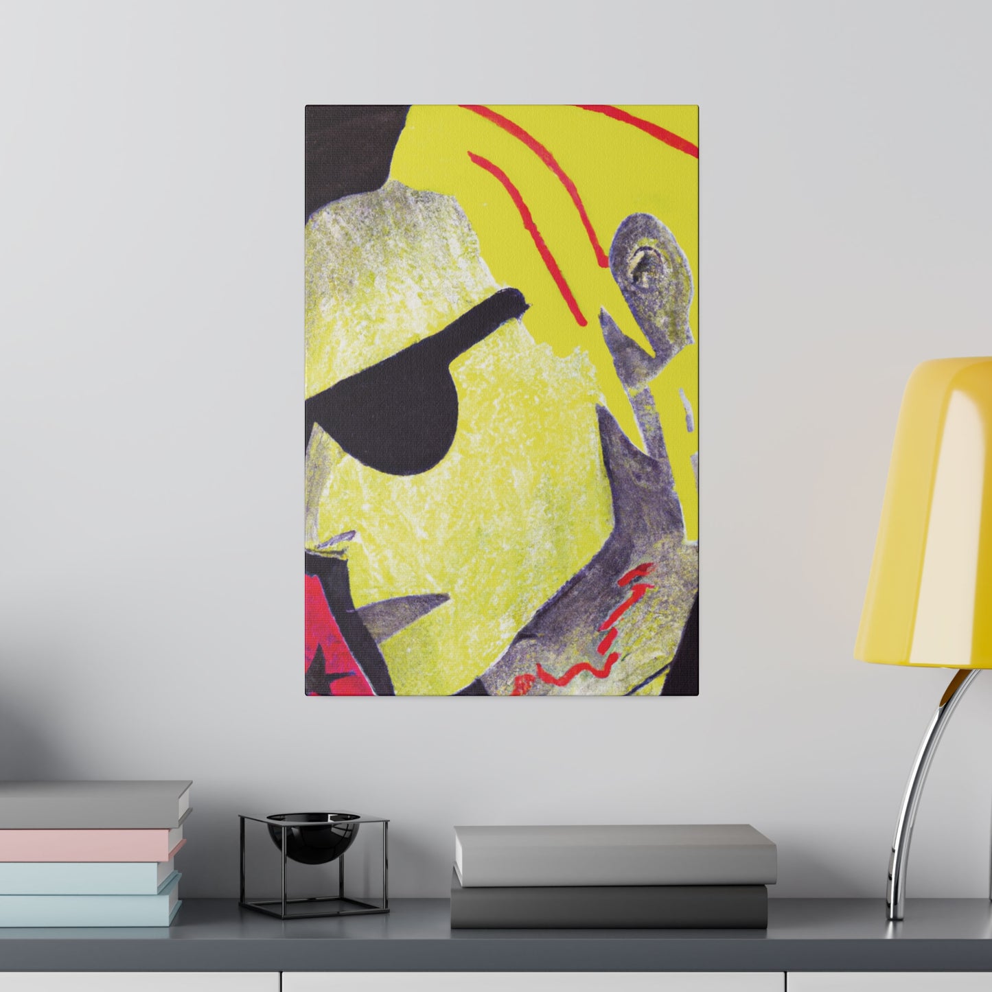 2942F - Rockstar Painting Print | Face | Abstract | Poster | Home Decor | Wall Art | Music Art | Canvas