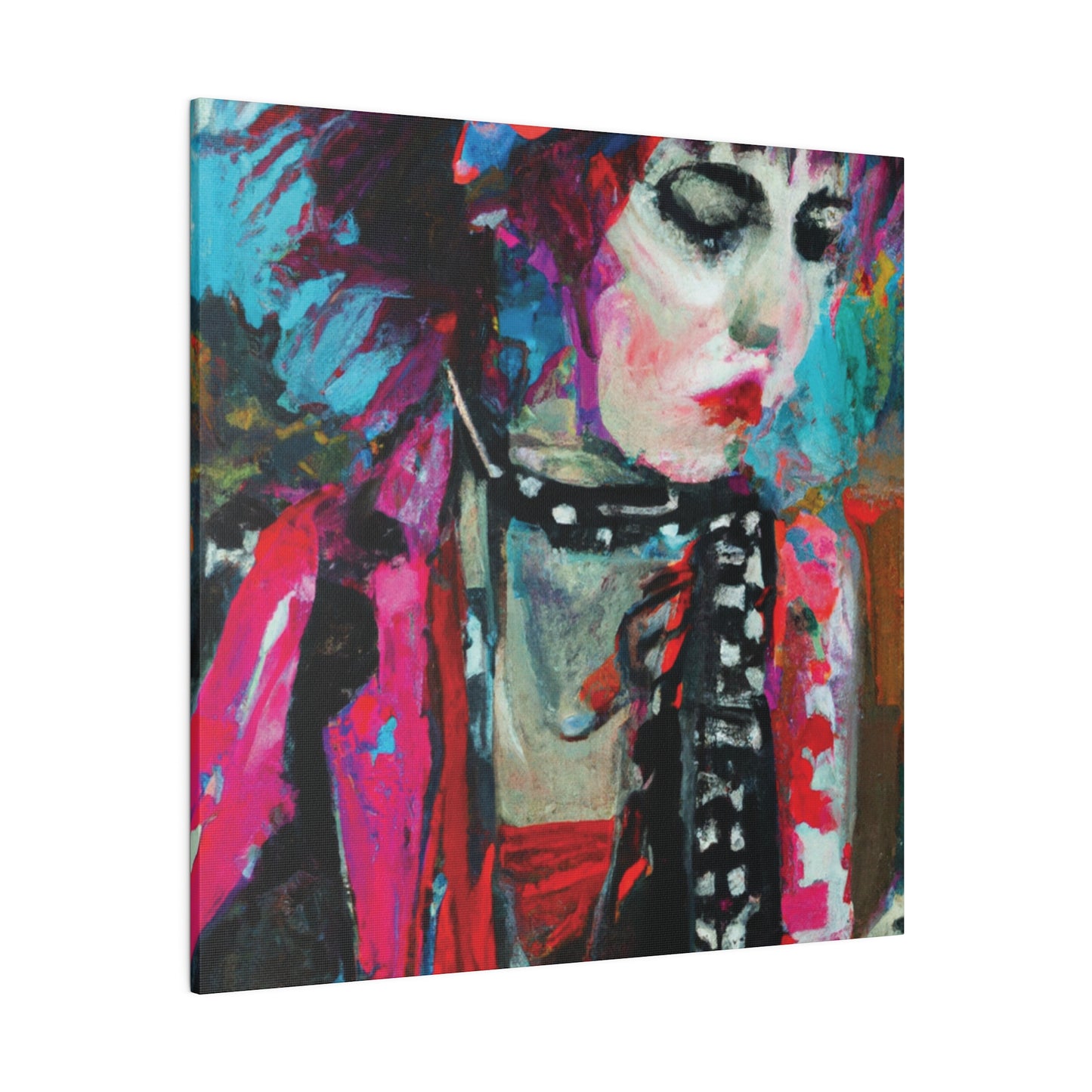 9225T - Rockstar Oil Painting Style Print | Poster | Home Decor | Wall Art | Music Art | Canvas