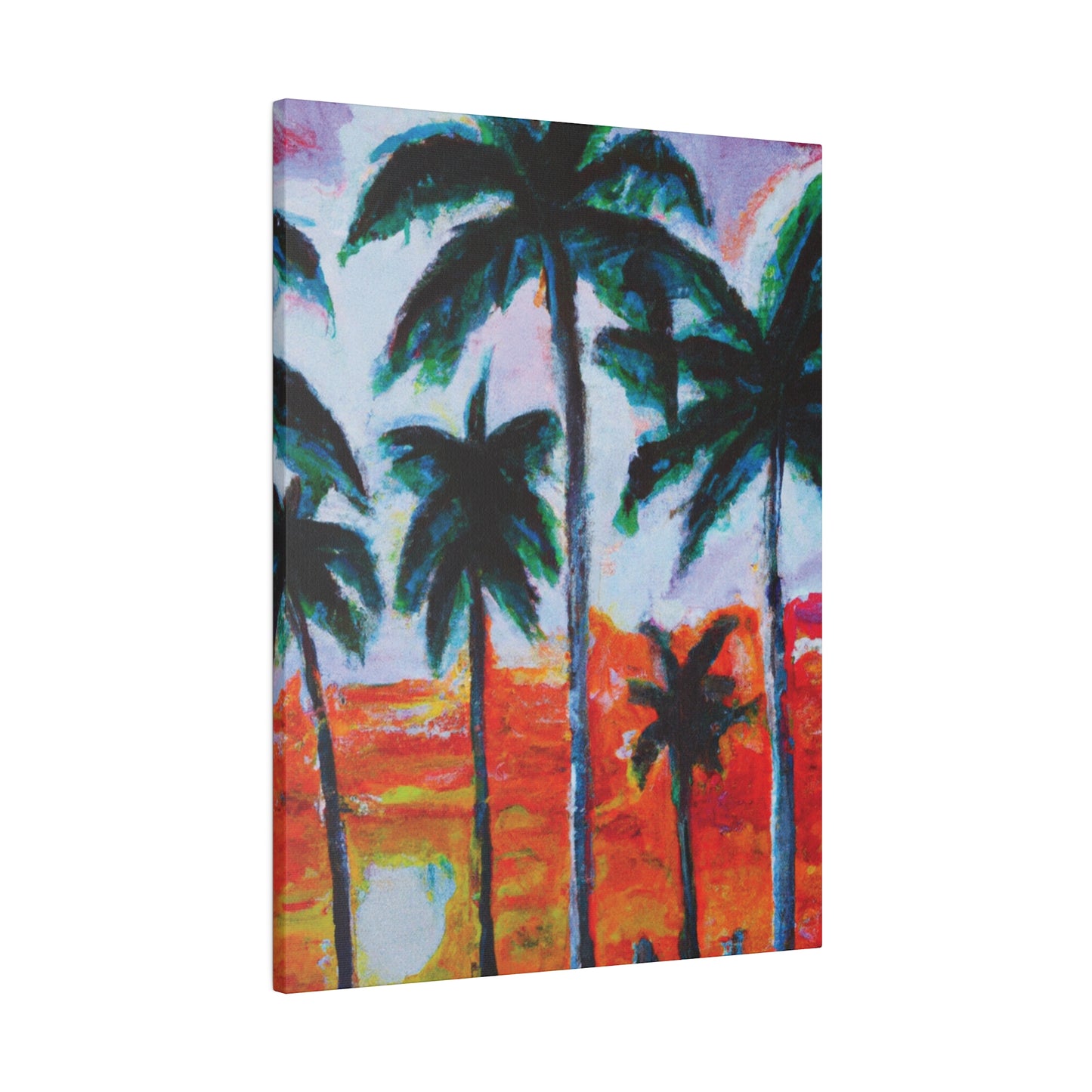 5398G - Miami Beach Sunset Painting Print | Miami | Beach | Sunset | Poster | Home Decor | Wall Art | Canvas