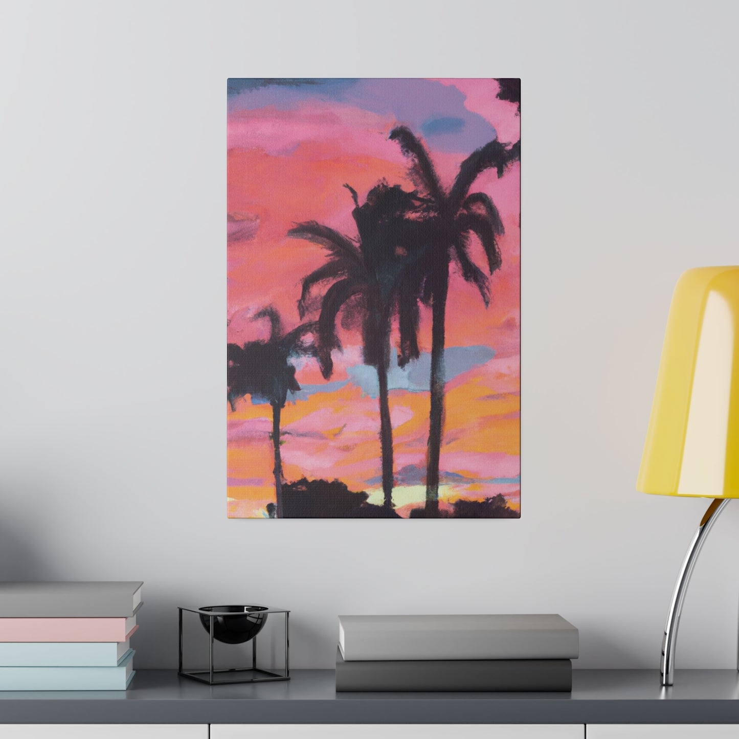 6349G - Miami Beach Sunset Painting Print | Miami | Beach | Sunset | Poster | Home Decor | Wall Art | Canvas