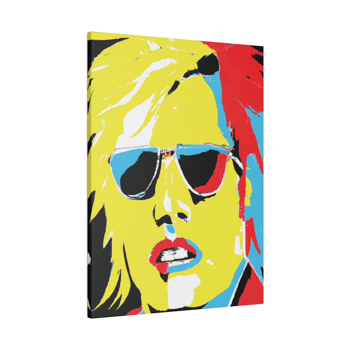 7436R - Rockstar Painting Print | Face | Abstract | Poster | Home Decor | Wall Art | Music Art | Canvas