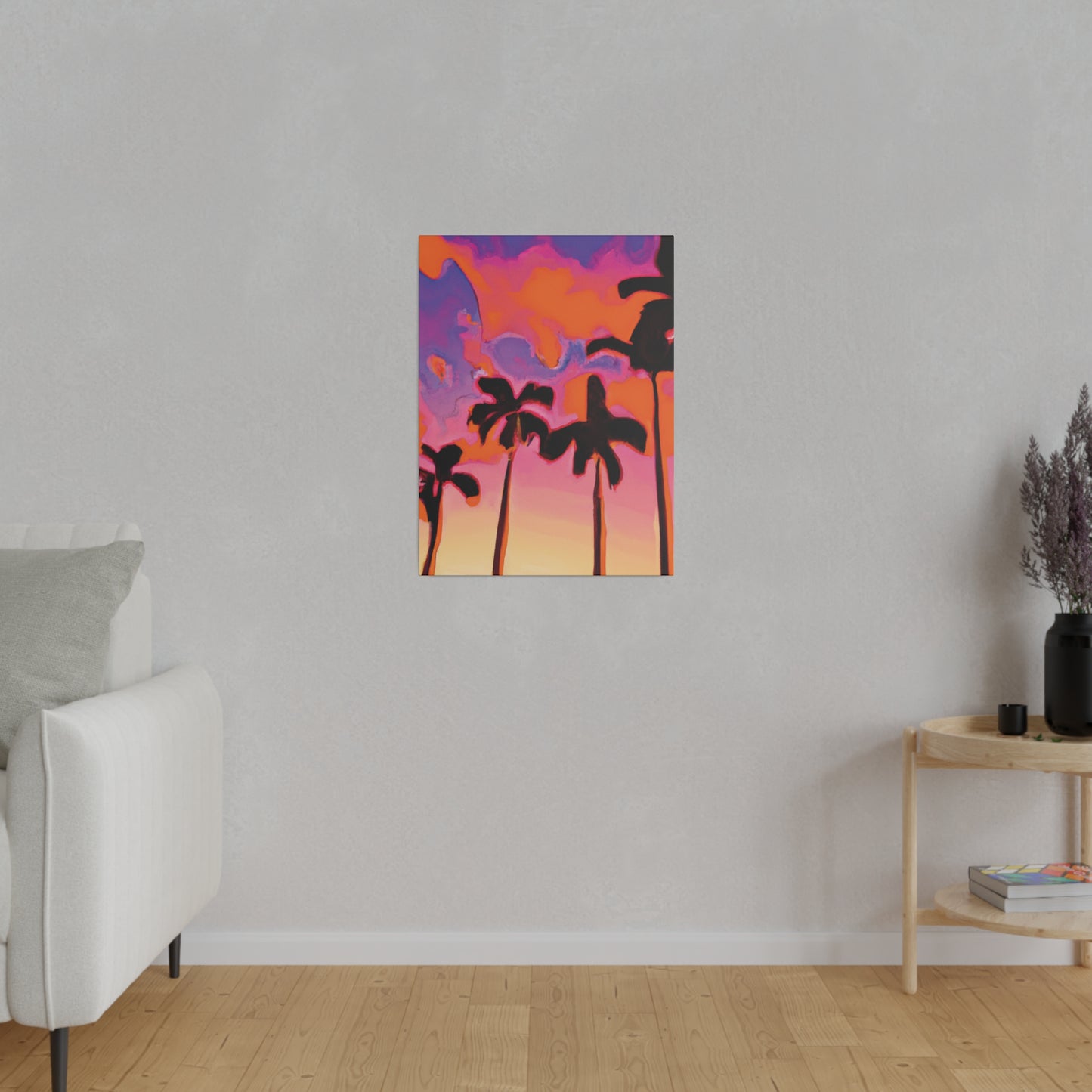 7182U - Miami Beach Sunset Painting Print | Miami | Beach | Sunset | Poster | Home Decor | Wall Art | Canvas