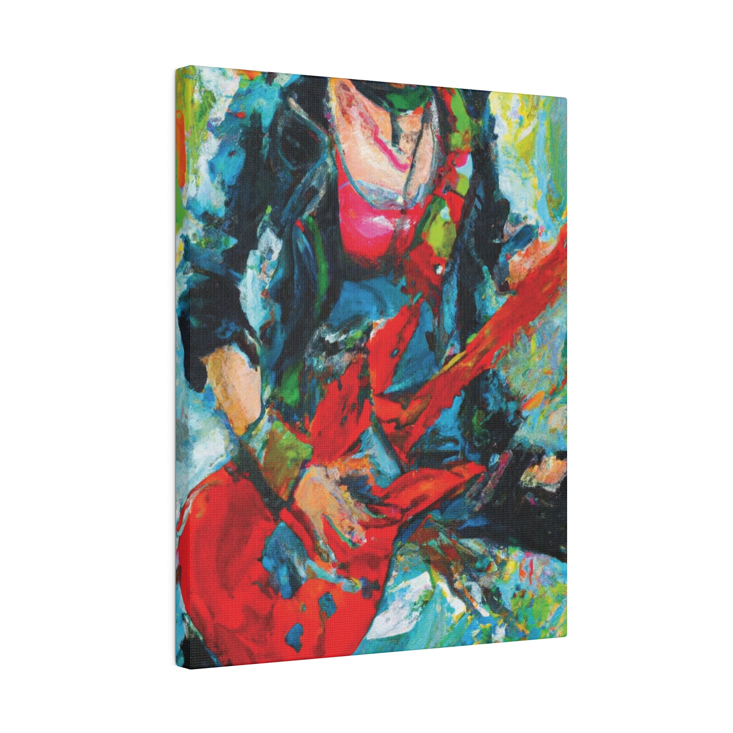 7746Y - Rockstar Oil Painting Style Print | Poster | Home Decor | Wall Art | Music Art | Canvas