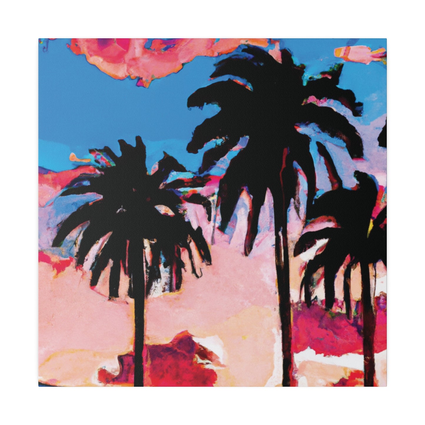 4347Z - Miami Beach Sunset Painting Print | Miami | Beach | Sunset | Poster | Home Decor | Wall Art | Canvas