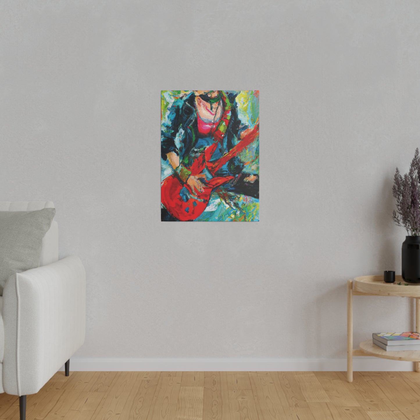 7746Y - Rockstar Oil Painting Style Print | Poster | Home Decor | Wall Art | Music Art | Canvas