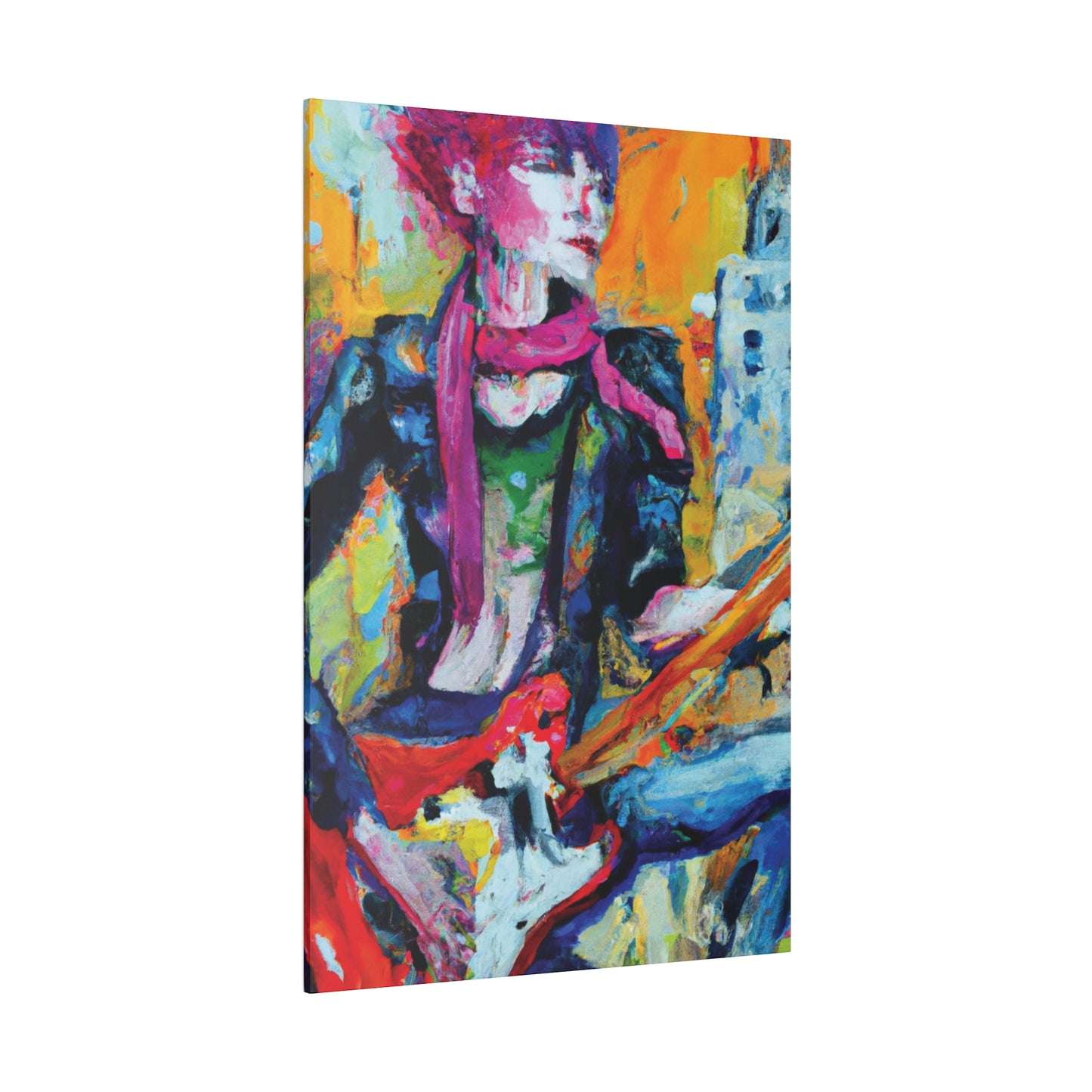 2736R - Rockstar Oil Painting Style Print | Poster | Home Decor | Wall Art | Music Art | Canvas