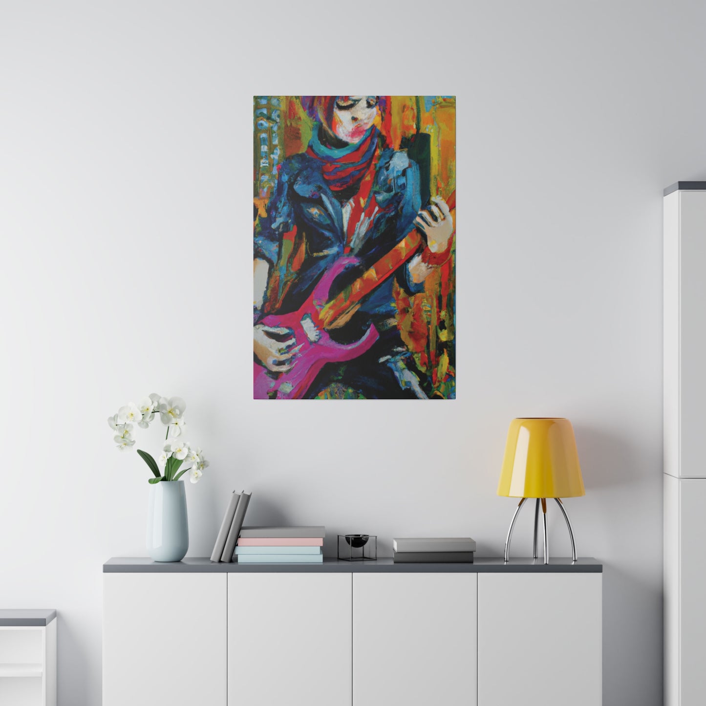 6226G - Rockstar Oil Painting Style Print | Poster | Home Decor | Wall Art | Music Art | Canvas