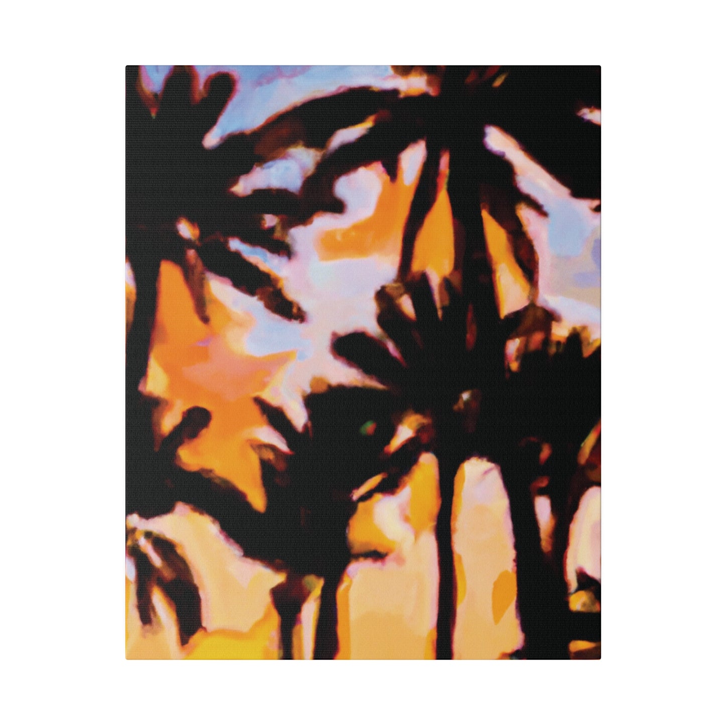 6159K - Miami Beach Sunset Painting Print | Miami | Beach | Sunset | Poster | Home Decor | Wall Art | Canvas