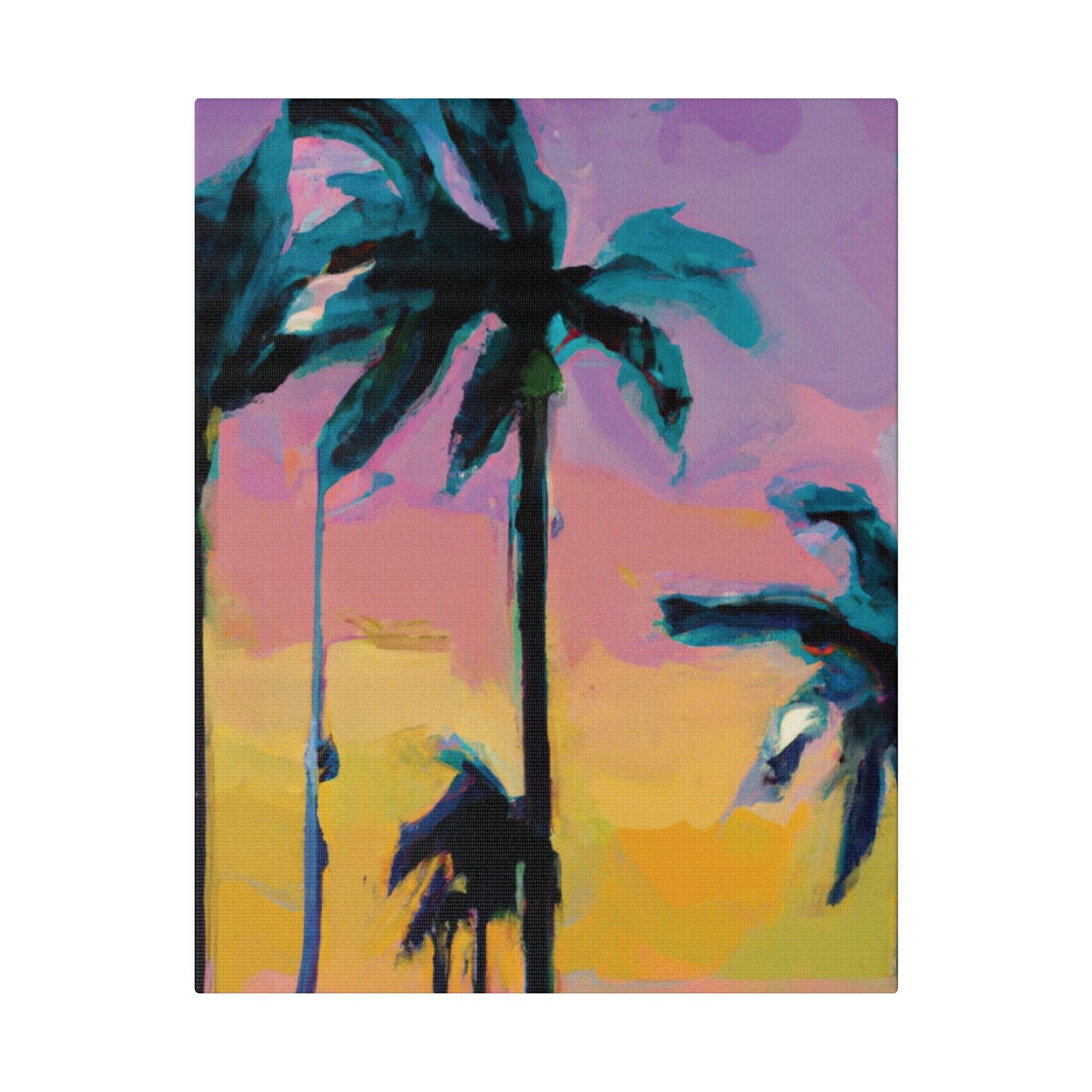 510K - Miami Beach Sunset Painting Print | Miami | Beach | Sunset | Poster | Home Decor | Wall Art | Canvas