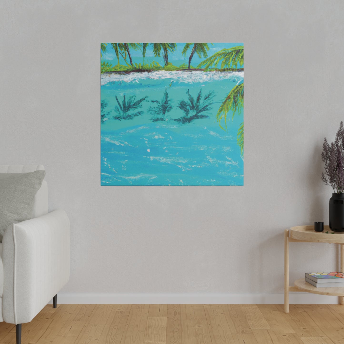 8321K - Bahamas Ocean Painting Print | Bahamas | Ocean | Beach | Poster | Home Decor | Wall Art | Canvas