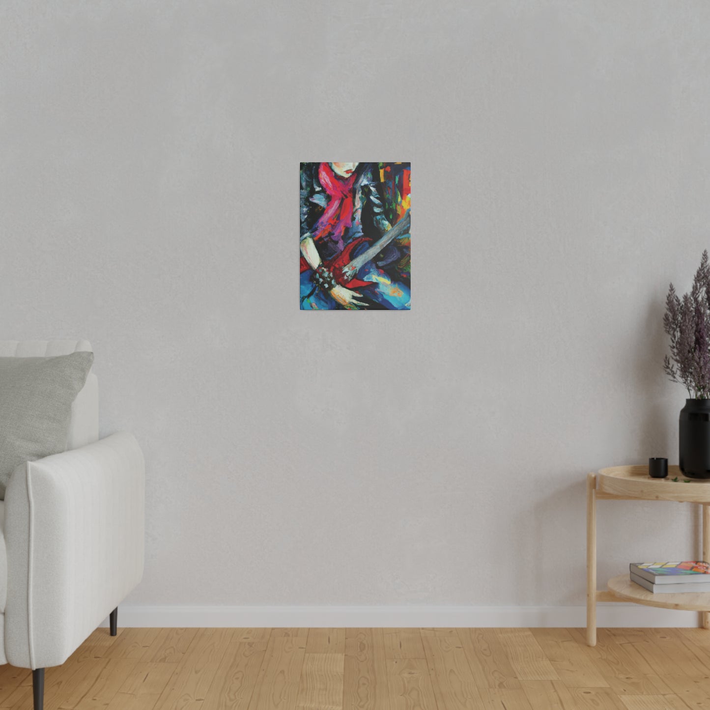 834A - Rockstar Oil Painting Style Print | Poster | Home Decor | Wall Art | Music Art | Canvas