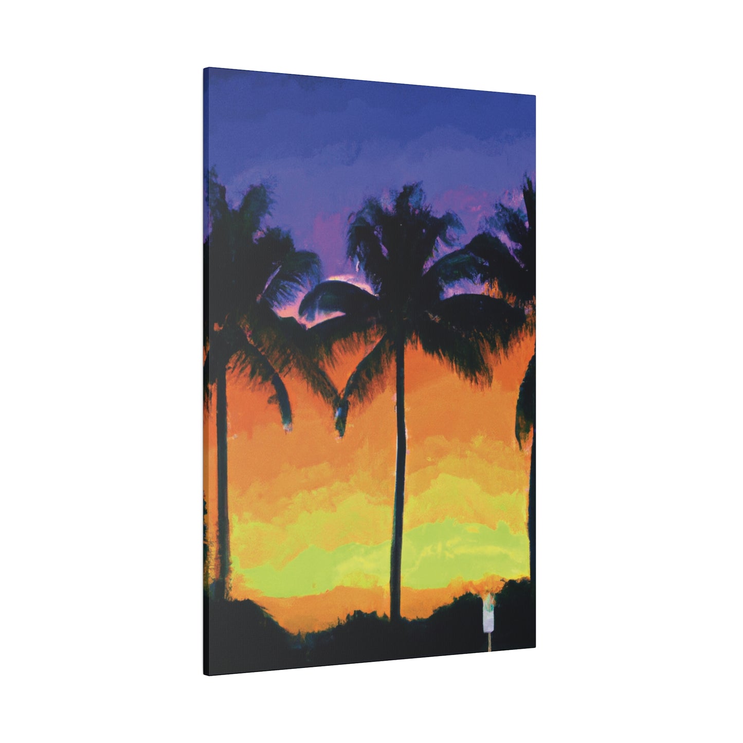 6354V - Miami Beach Sunset Painting Print | Miami | Beach | Sunset | Poster | Home Decor | Wall Art | Canvas