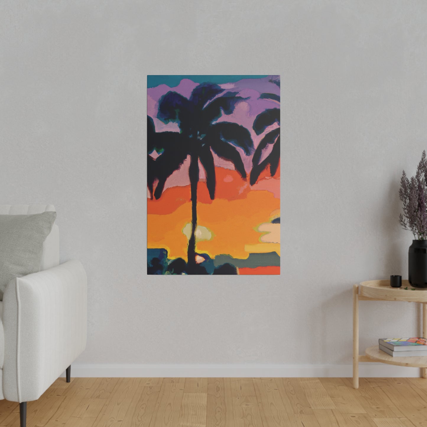 7875Z - Miami Beach Sunset Painting Print | Miami | Beach | Sunset | Poster | Home Decor | Wall Art | Canvas