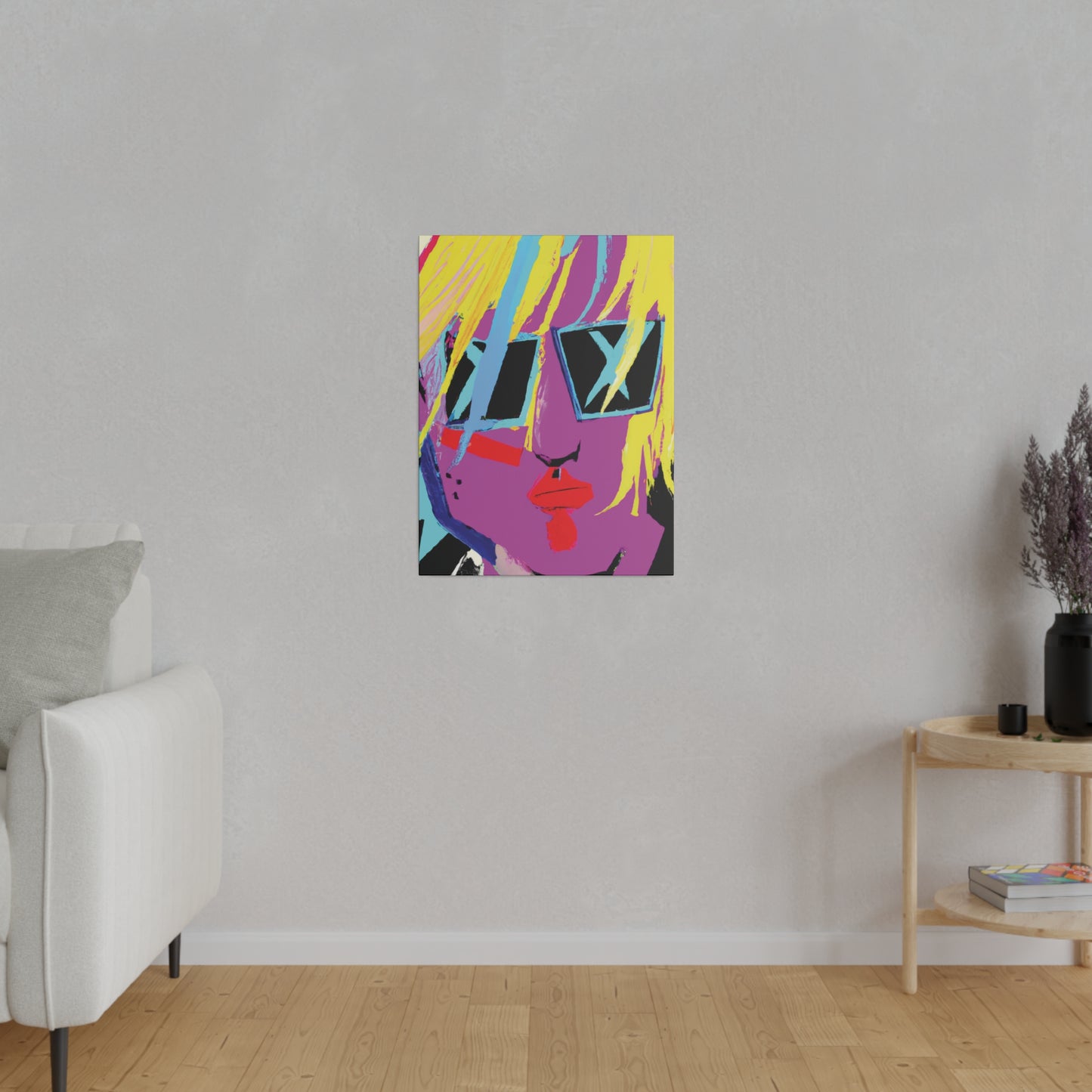 1712U - Rockstar Painting Print | Face | Abstract | Poster | Home Decor | Wall Art | Music Art | Canvas