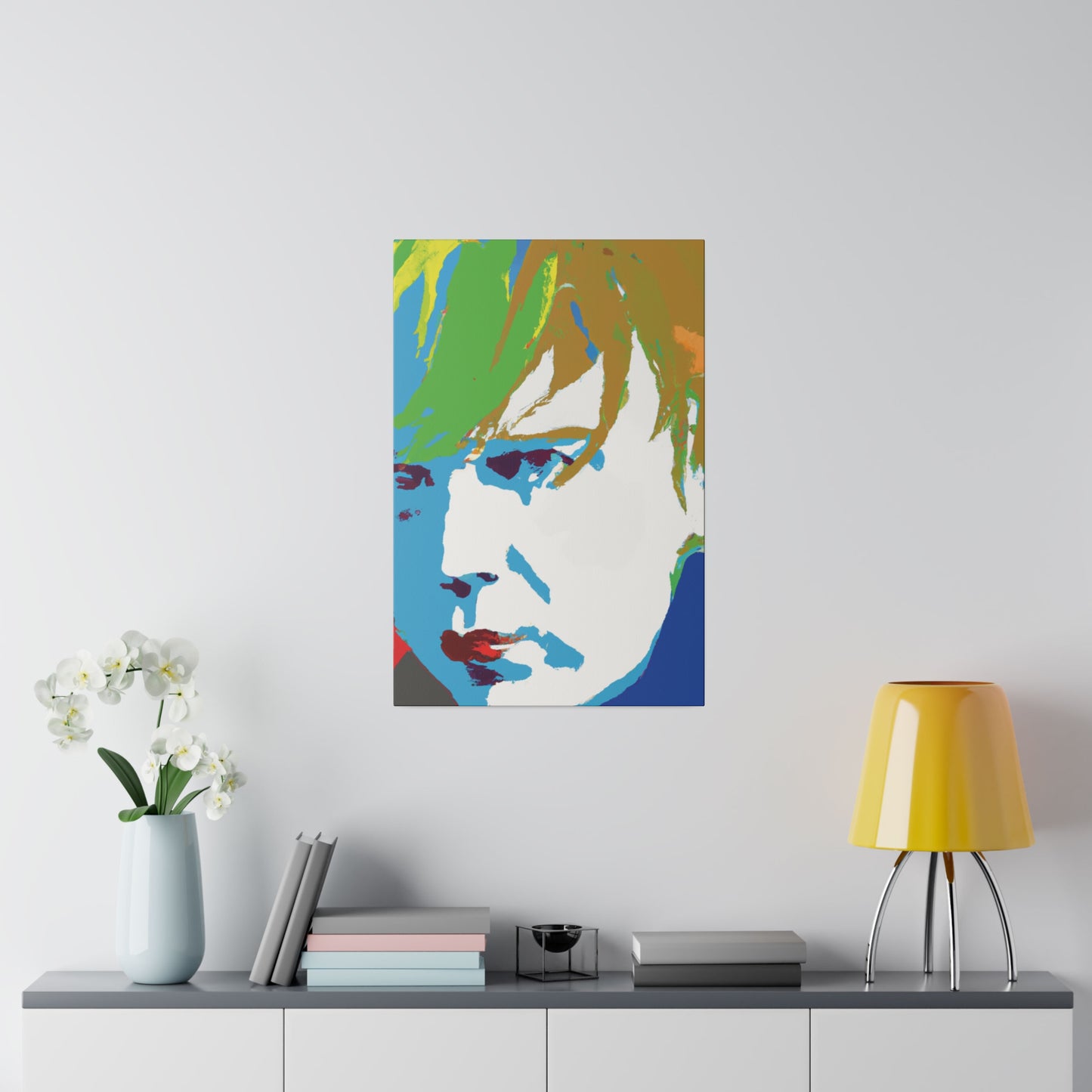 2179J - Rockstar Painting Print | Face | Abstract | Poster | Home Decor | Wall Art | Music Art | Canvas