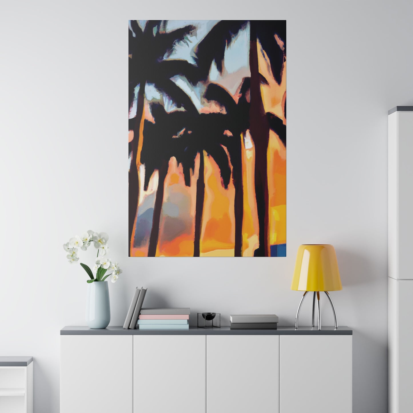 5642H - Miami Beach Sunset Painting Print | Miami | Beach | Sunset | Poster | Home Decor | Wall Art | Canvas