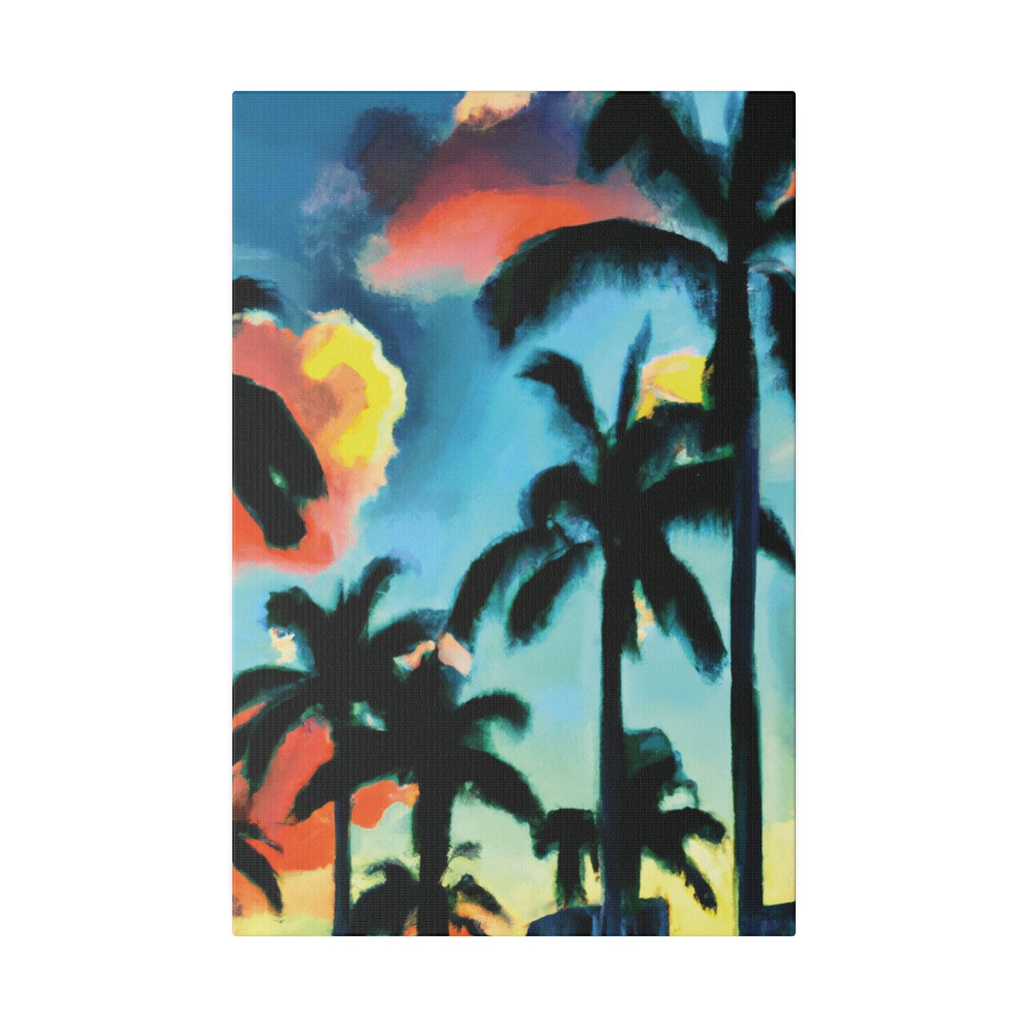 8724W - Miami Beach Sunset Painting Print | Miami | Beach | Sunset | Poster | Home Decor | Wall Art | Canvas
